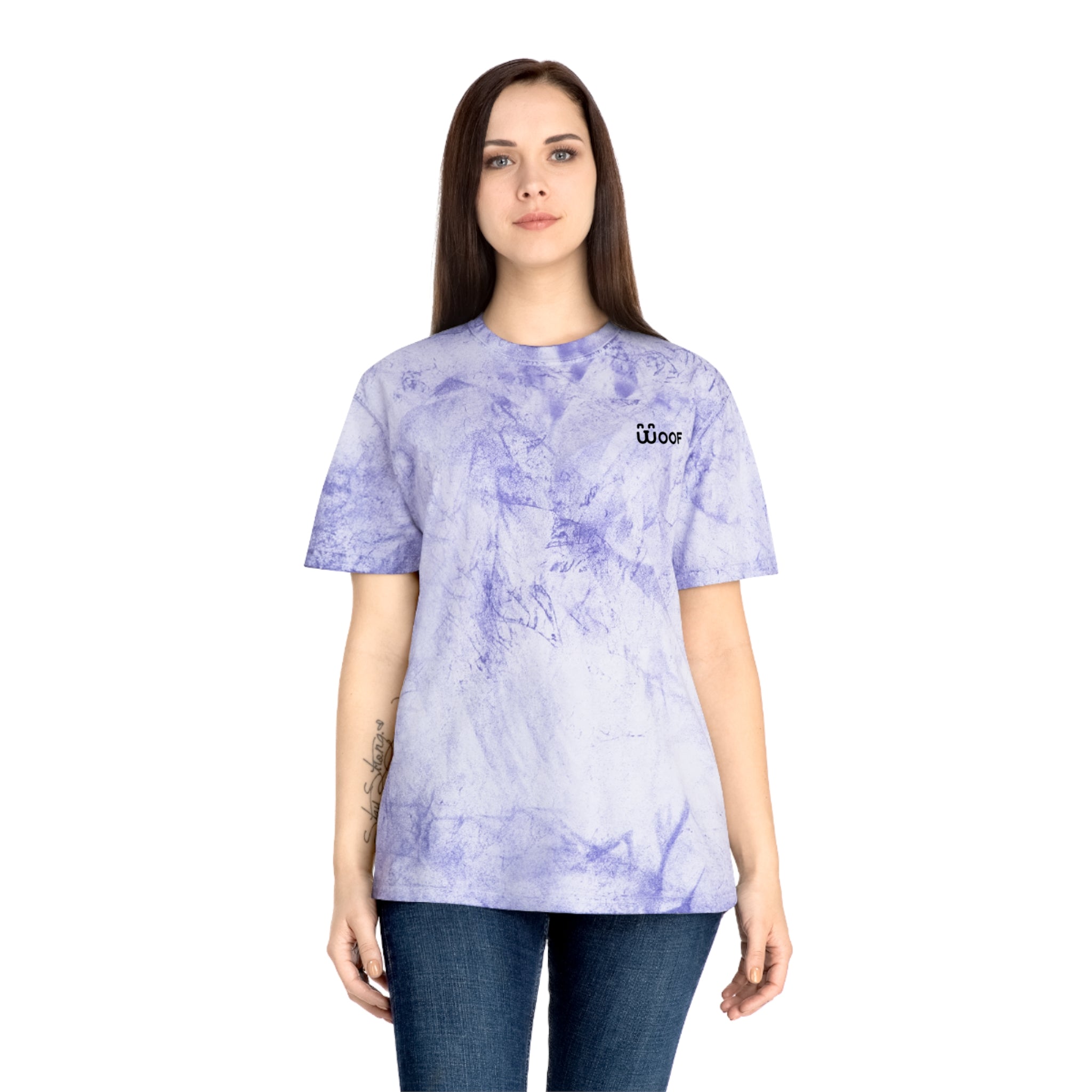 Unisex Color Blast Dog Lover T-Shirt | Woof Graphic Tee, Pet Owner Gift, Casual Wear, Summer Fashion, Animal Lover Shirt