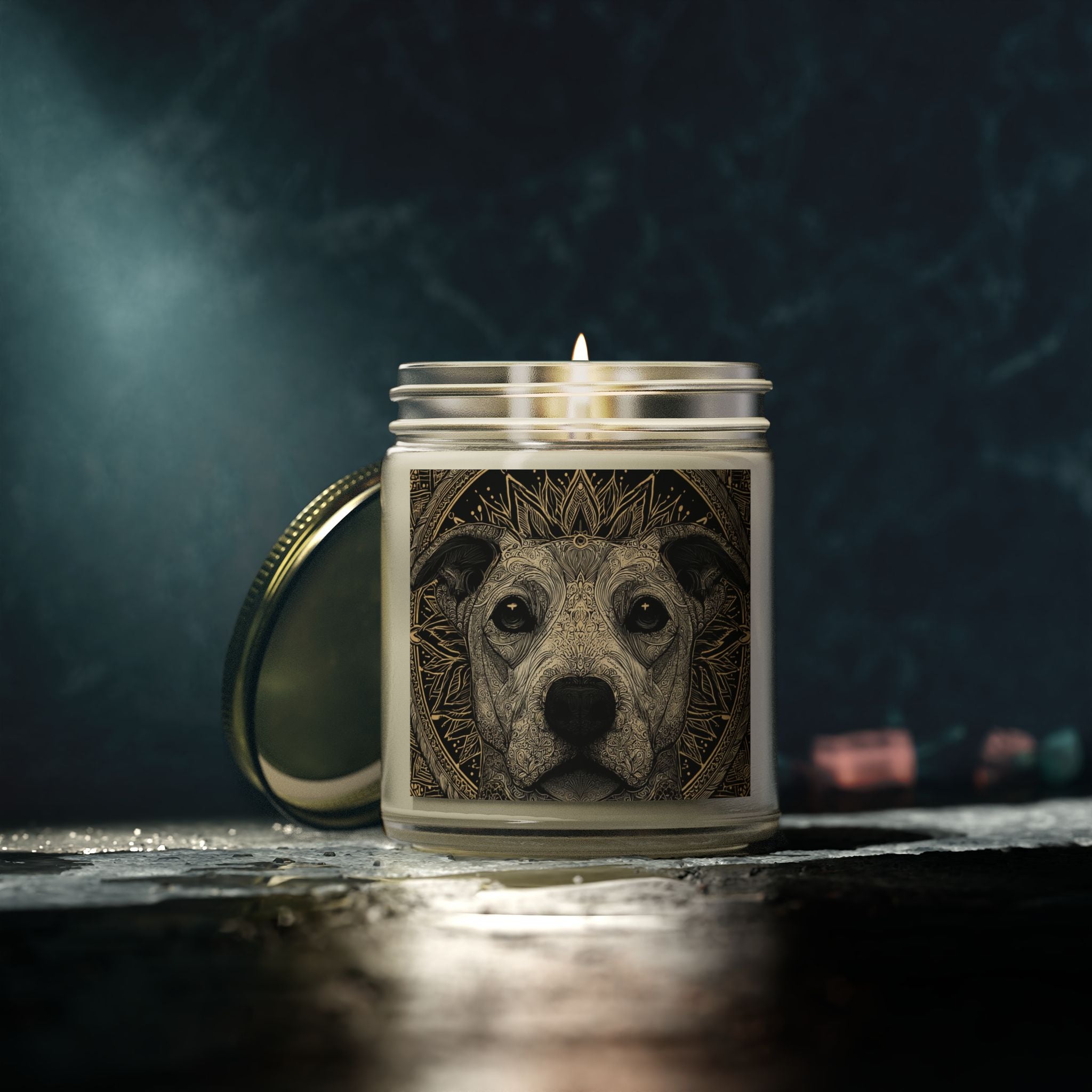 Dog Lover's Scented Candle - Coconut Apricot Wax (4oz, 9oz)