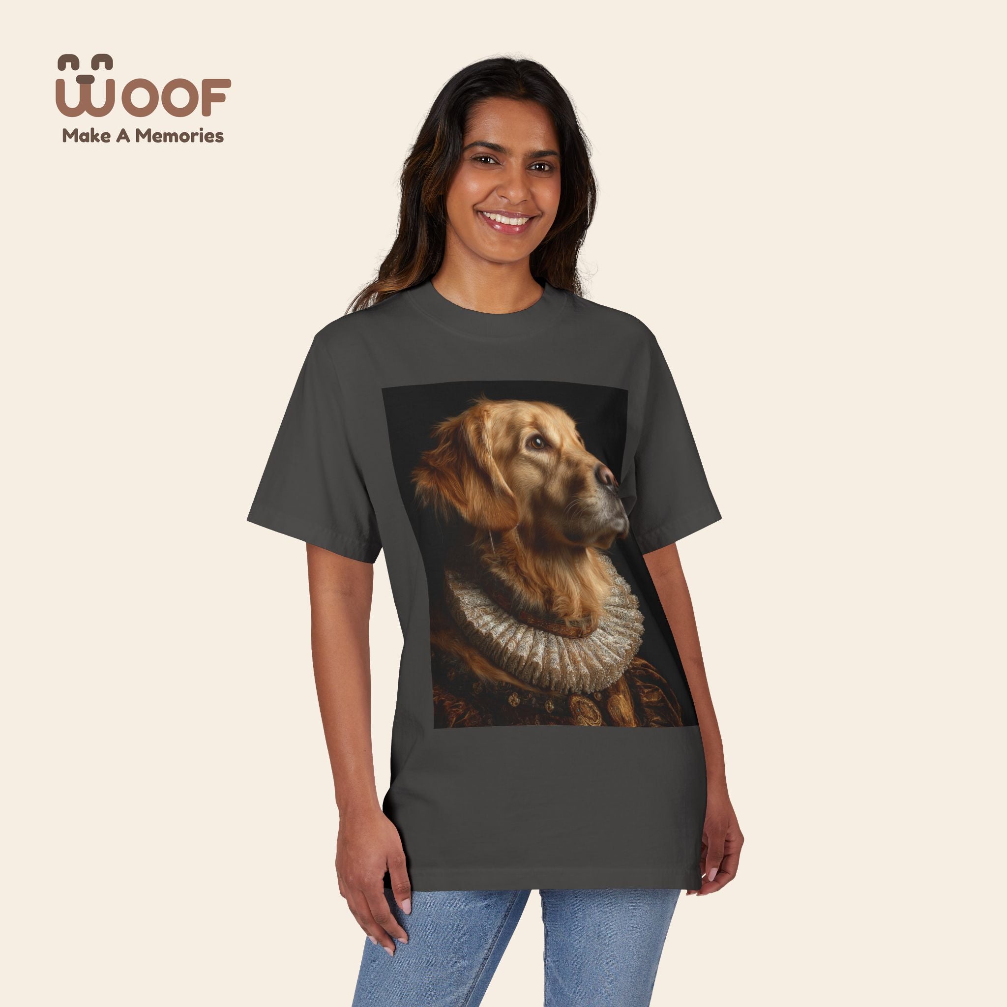 Golden Retriever Art T-Shirt - Pet Lover Gift, Dog Mom Tee, Animal Lover Apparel, Unique Dog Shirt, Unisex Casual Top