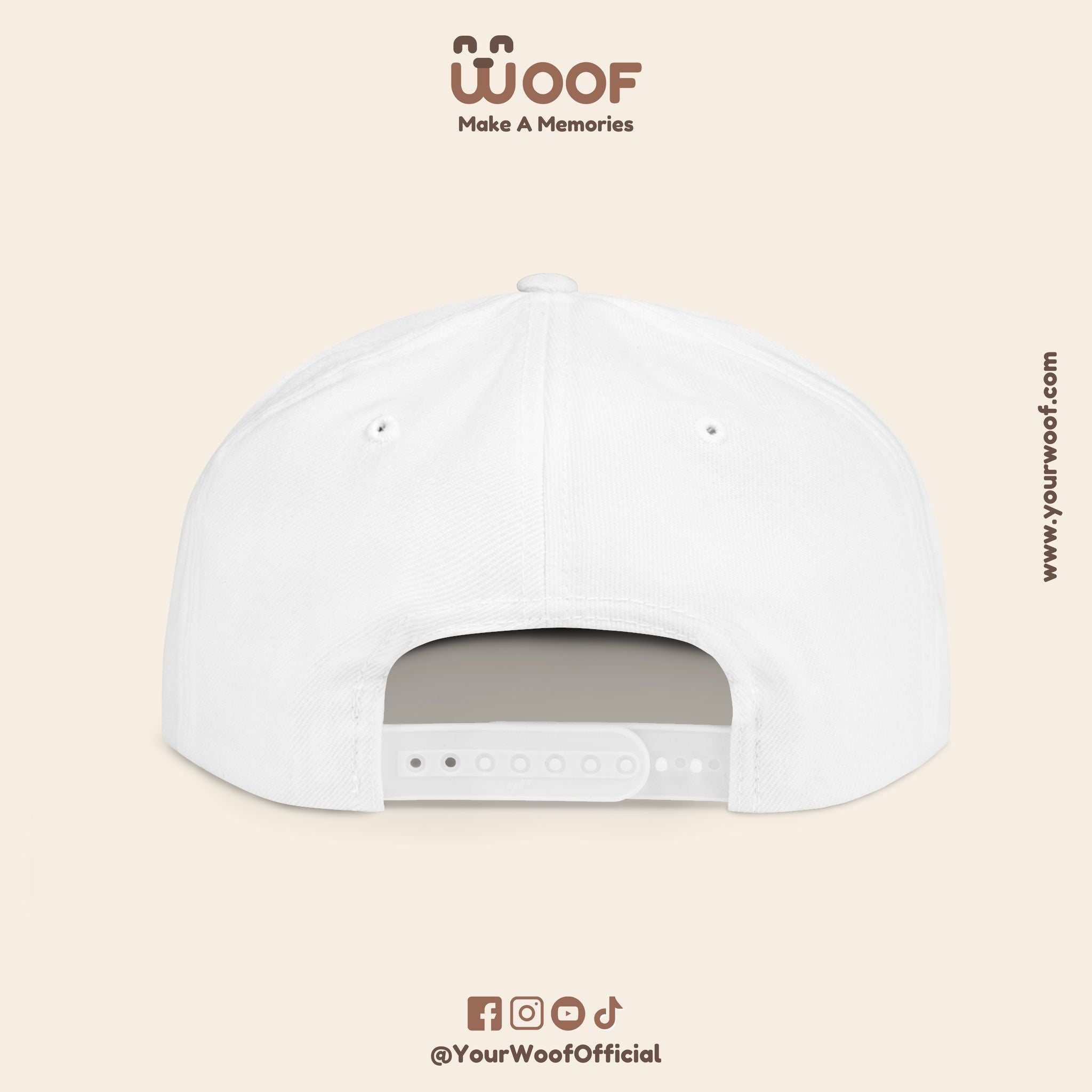 Dog Lover Flat Bill Snapback Hat, Casual Cap for Pet Owners, Dog Gift, Adjustable Hat, Fashion Accessory for Animal Lovers