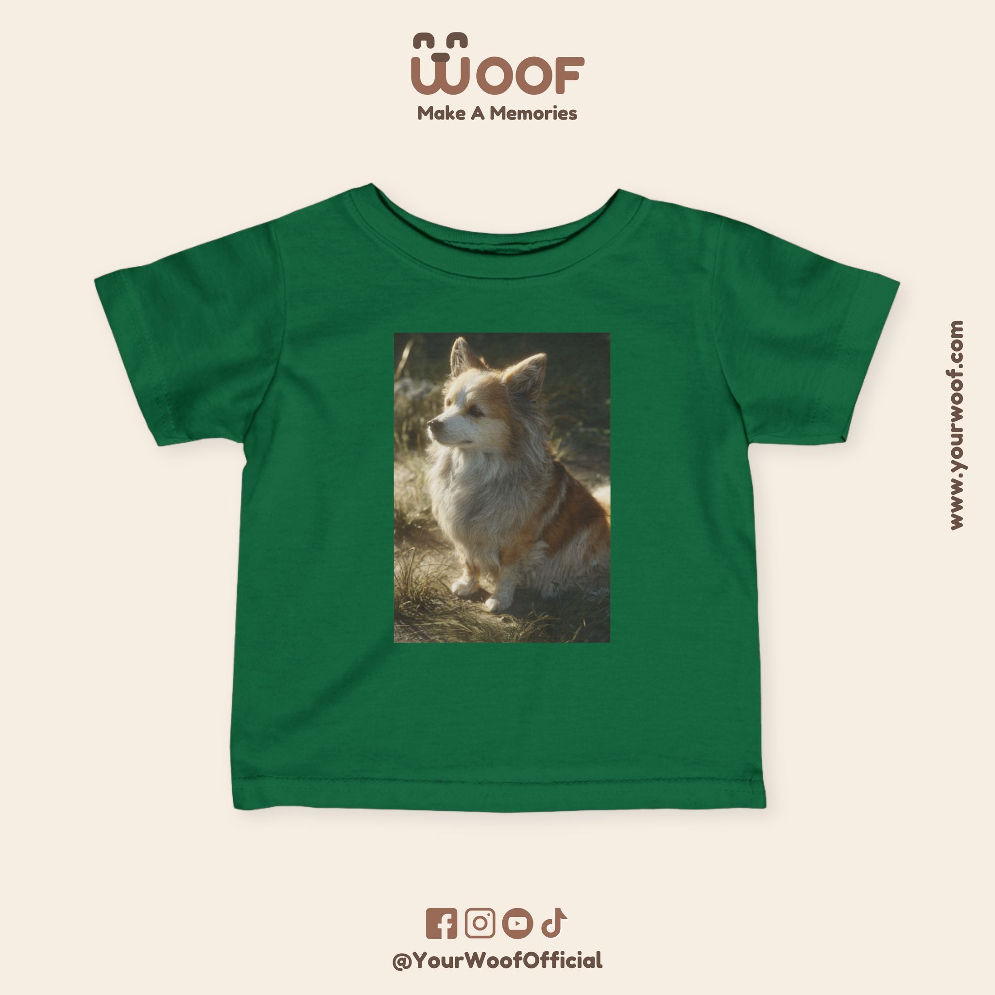 Cute Corgi Baby T-Shirt, Toddler Tee, Infant Jersey Shirt, Dog Lover Gift, Kids Apparel, Pet-Themed Clothing
