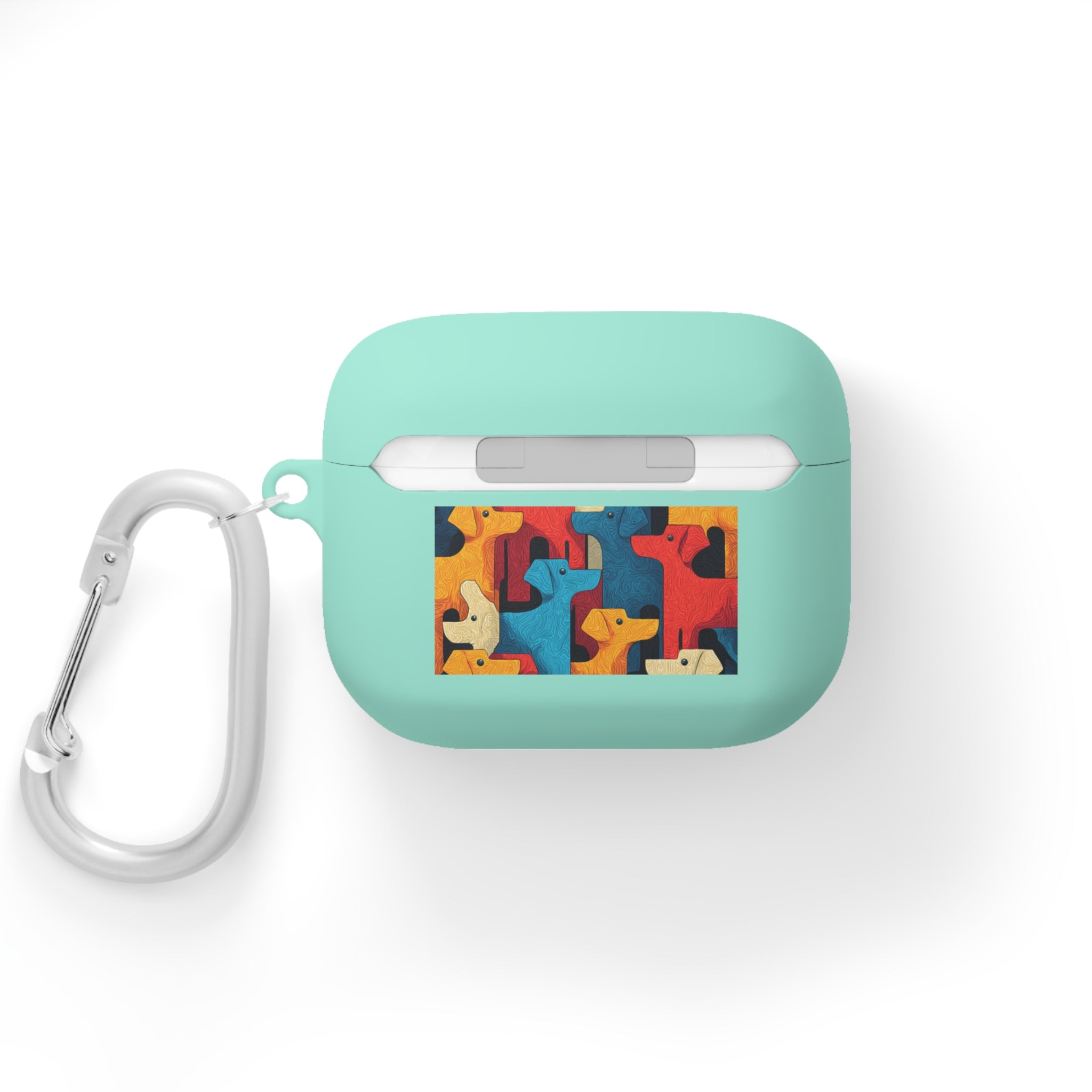 Colorful Dog Pattern AirPods Case Cover - Fun & Functional