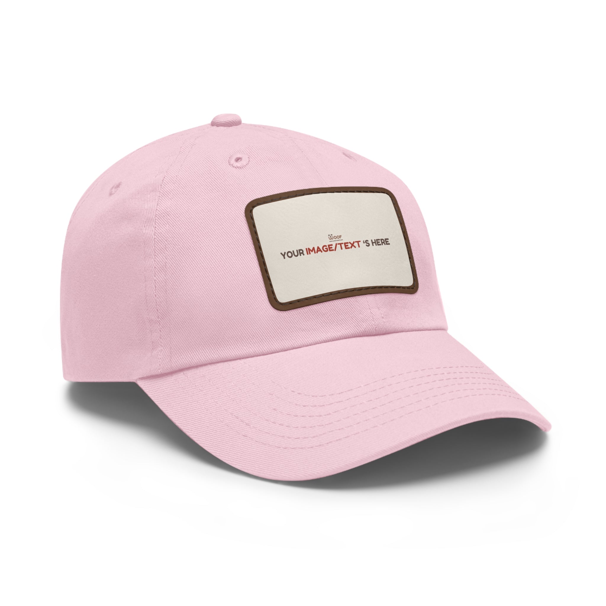 Custom Leather Patch Dad Hat, Personalized Cap, Gift for Dad, Casual Style, Outdoor Accessory, Unique Father's Day Gift
