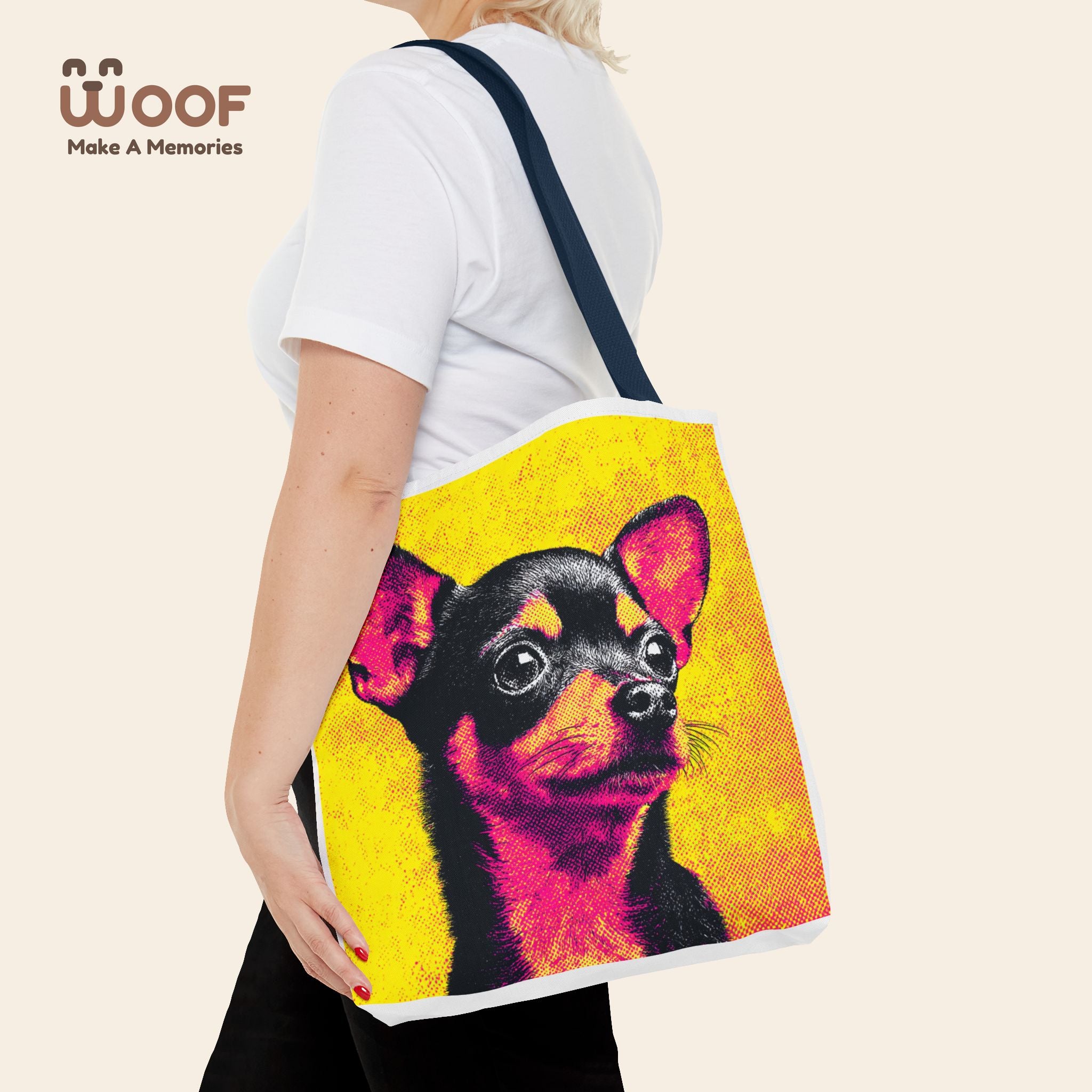 Vibrant Chihuahua Tote Bag - Colorful Pet Lover's Accessory