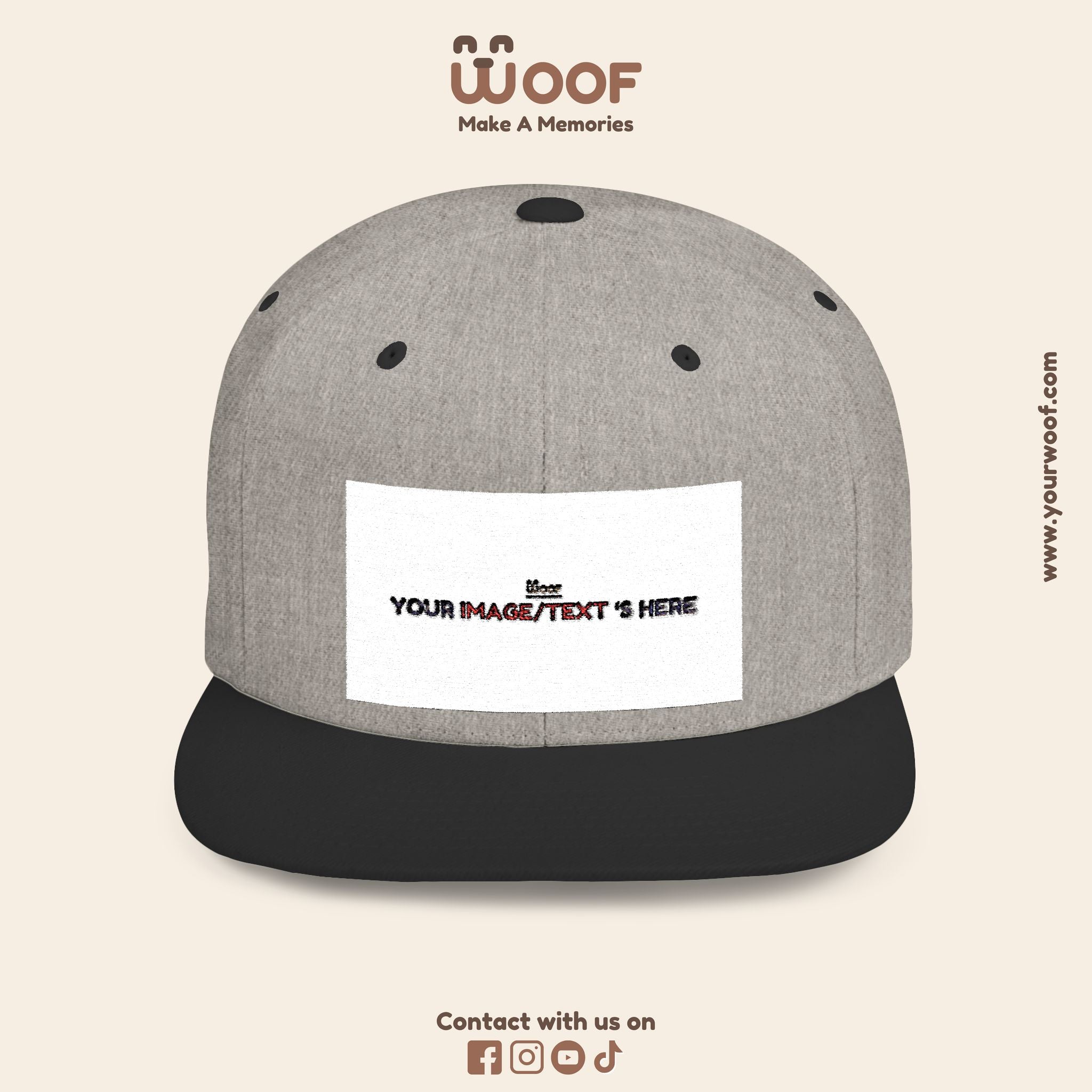Stylish Flat Bill Snapback Hat, Custom Cap, Trendy Streetwear, Gift for Him/Her, Perfect for Events & Fashion Lovers