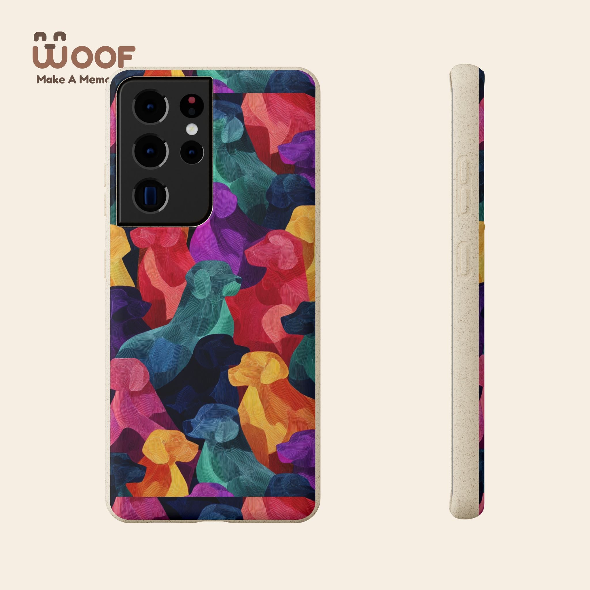 Colorful Dog-Themed Biodegradable Phone Cases, Eco-friendly Gifts for Pet Lovers, Sustainable Accessories for Everyday Use, Dog Lover [...]