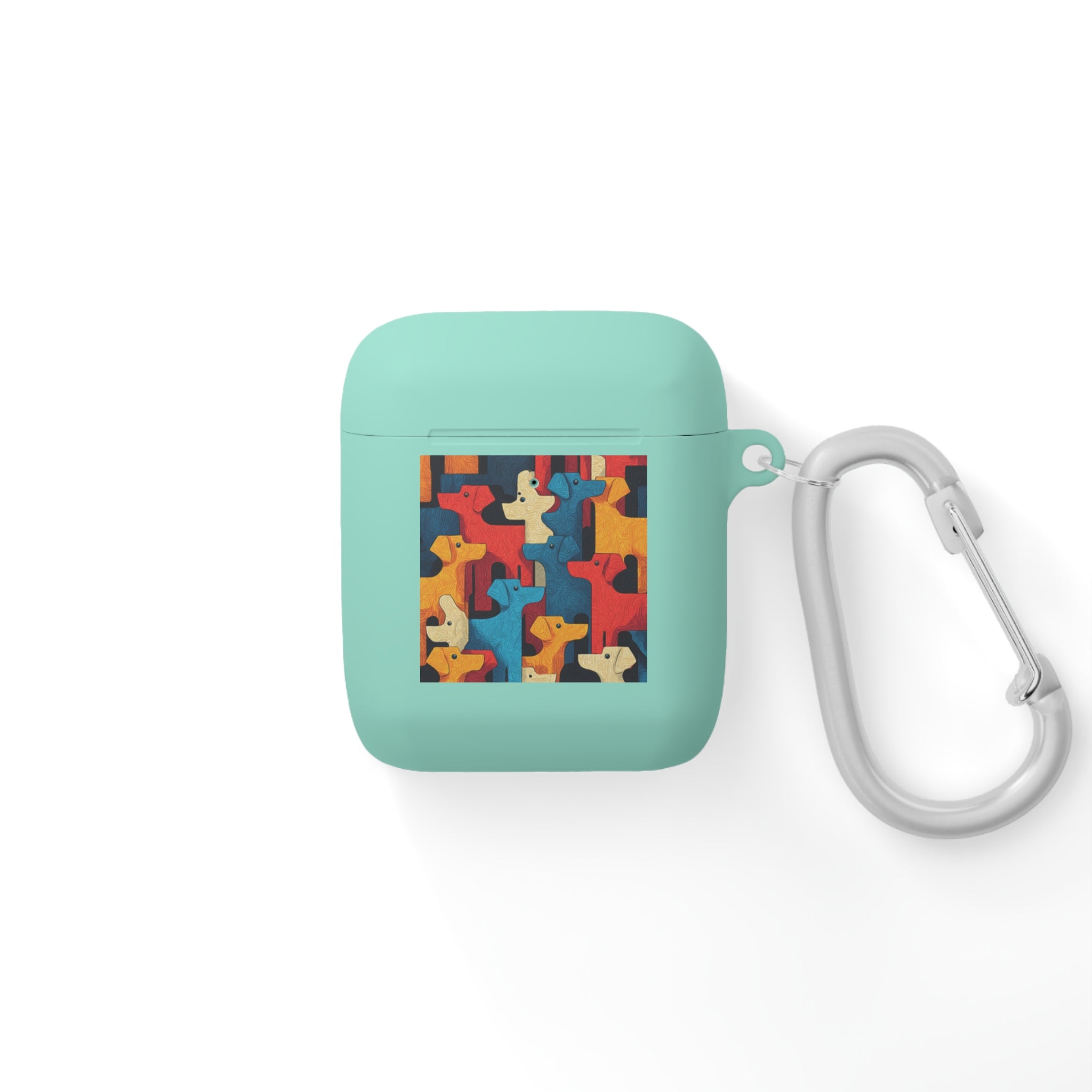 Colorful Dog Pattern AirPods Case Cover - Fun & Functional