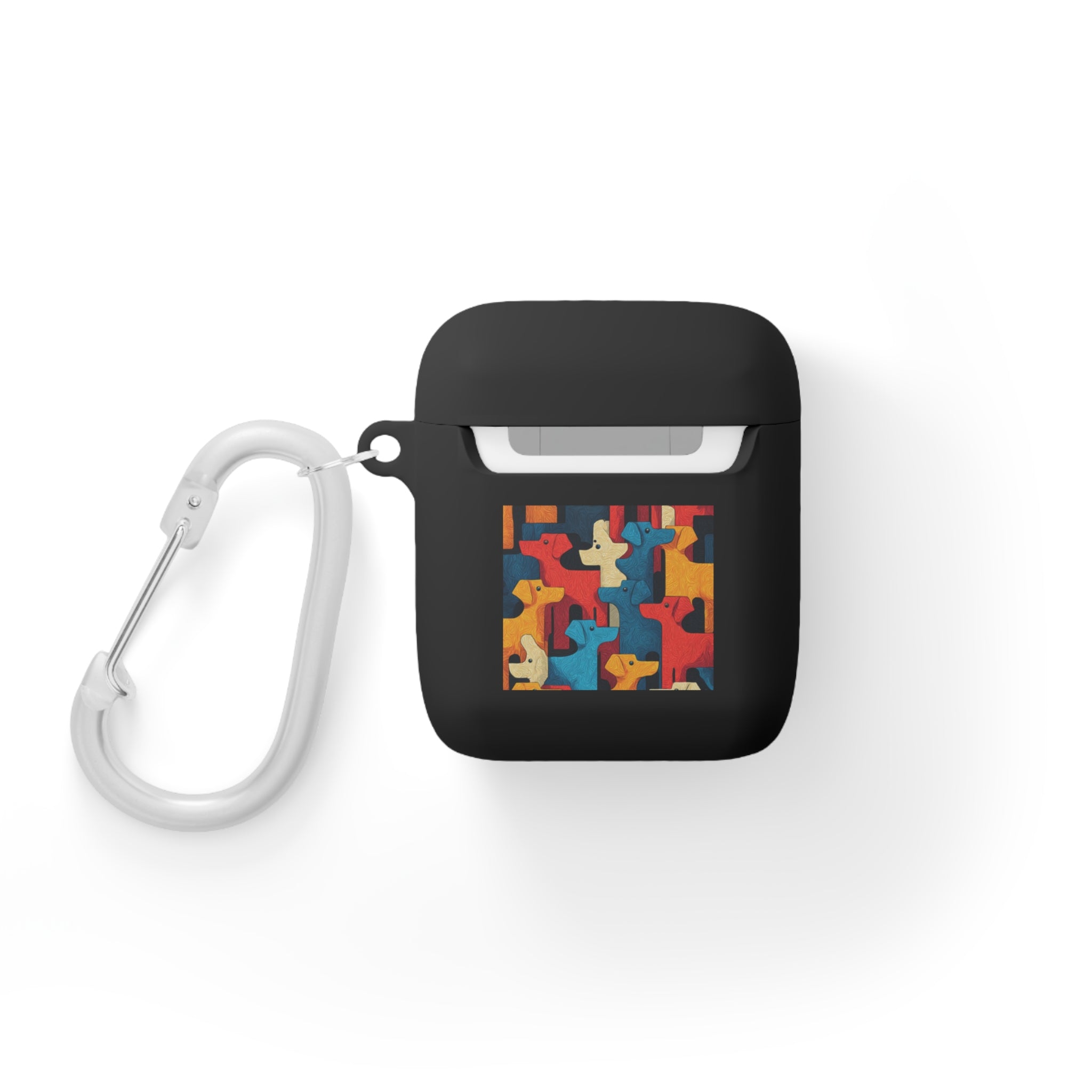 Colorful Dog Pattern AirPods Case Cover - Fun & Functional