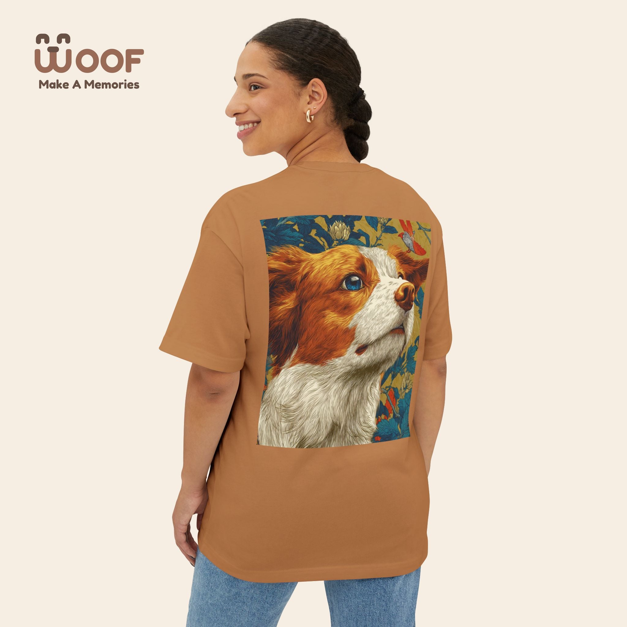 Unisex Dog Lover Tee, Boxy Pet Shirt, Oversized Animal Graphic Tee, Gift for Dog Owners, Casual Pet Apparel