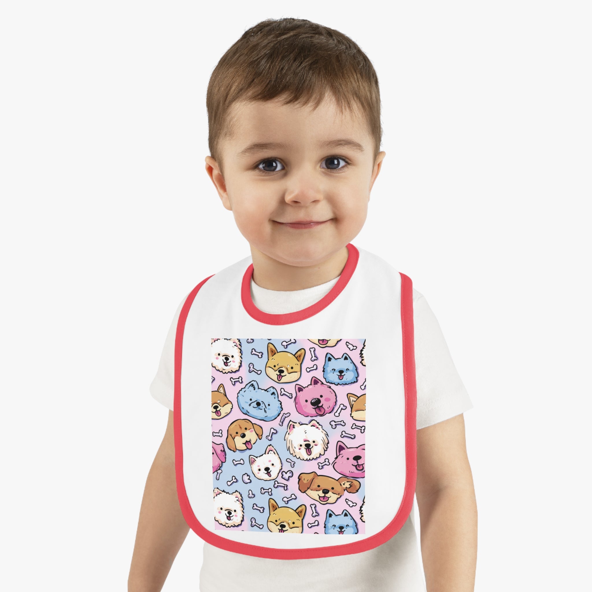 Cute Pet Pattern Baby Bib, Dog and Cat Design, Ideal Baby Shower Gift, Toddler Feeding Accessories, Fun Party Bibs