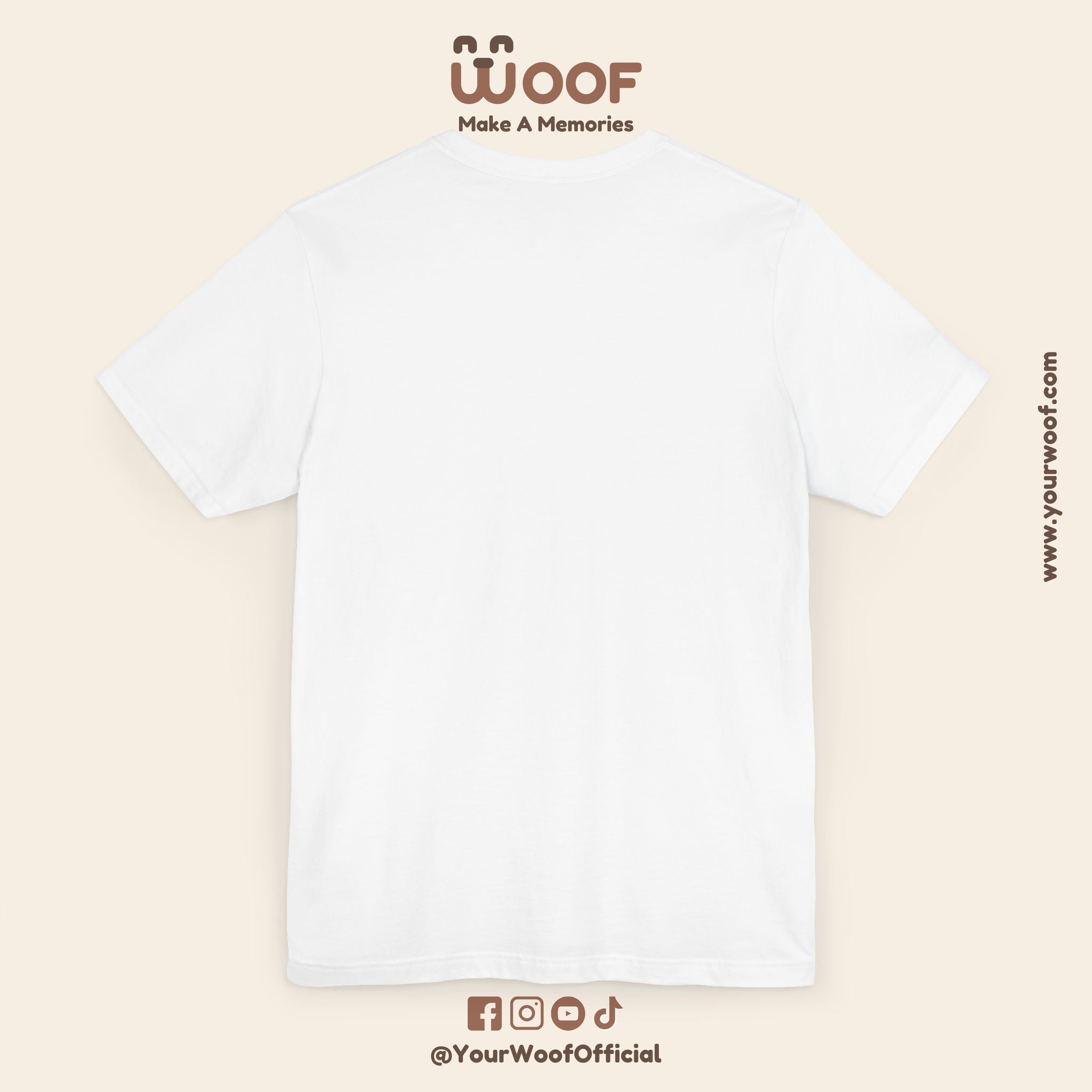 WOOF Retro Dog T-Shirt, Funny Dog Lover Gift, Pet Owner Apparel, Unique Graphic Tee, Dog Themed Fashion