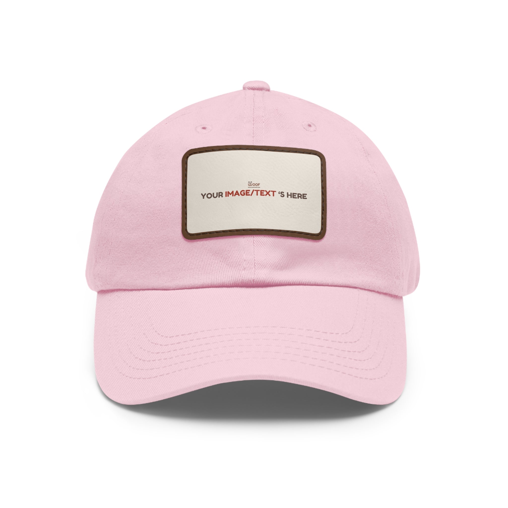 Custom Leather Patch Dad Hat, Personalized Cap, Gift for Dad, Casual Style, Outdoor Accessory, Unique Father's Day Gift