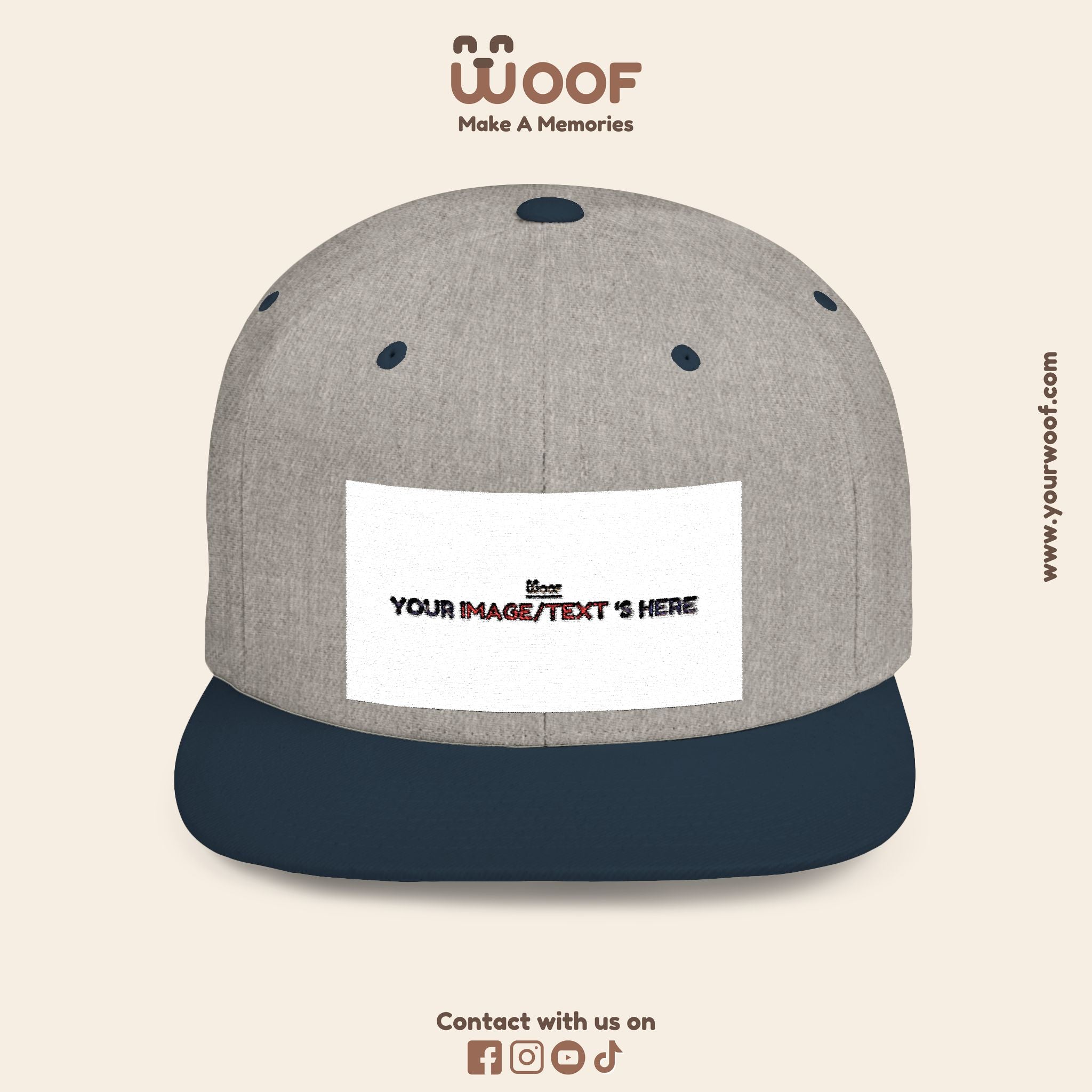 Stylish Flat Bill Snapback Hat, Custom Cap, Trendy Streetwear, Gift for Him/Her, Perfect for Events & Fashion Lovers