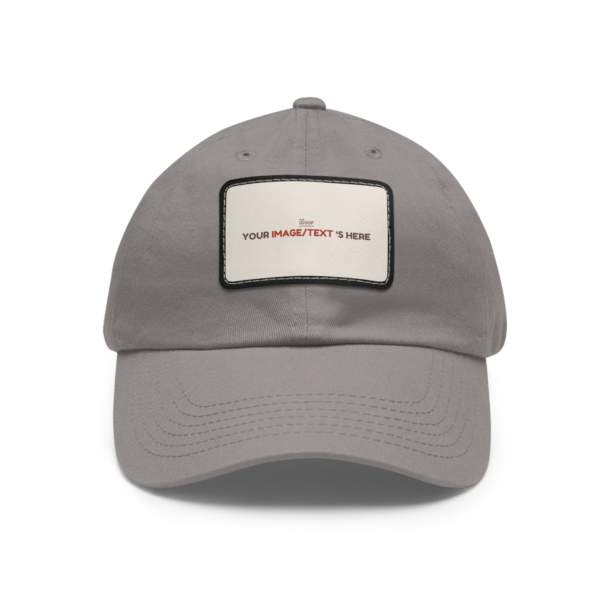 Custom Leather Patch Dad Hat, Personalized Cap, Gift for Dad, Casual Style, Outdoor Accessory, Unique Father's Day Gift