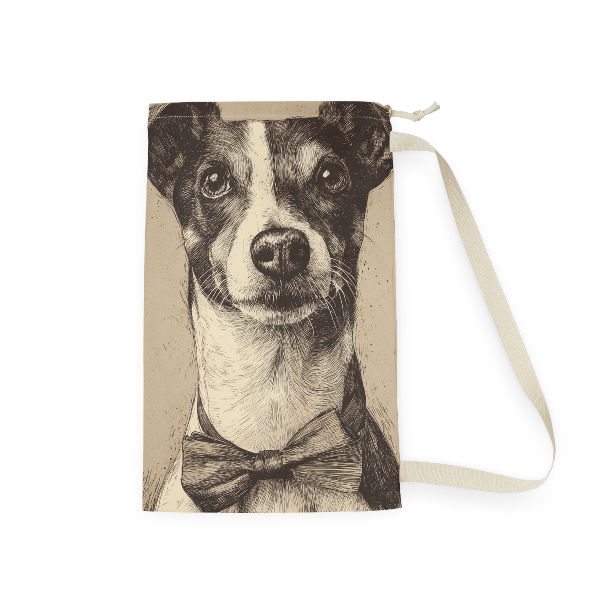 Stylish Dog Pattern Laundry Bag, Pet Lover Gift, Home Organization, Cute Storage, Modern Decor, Customizable Design