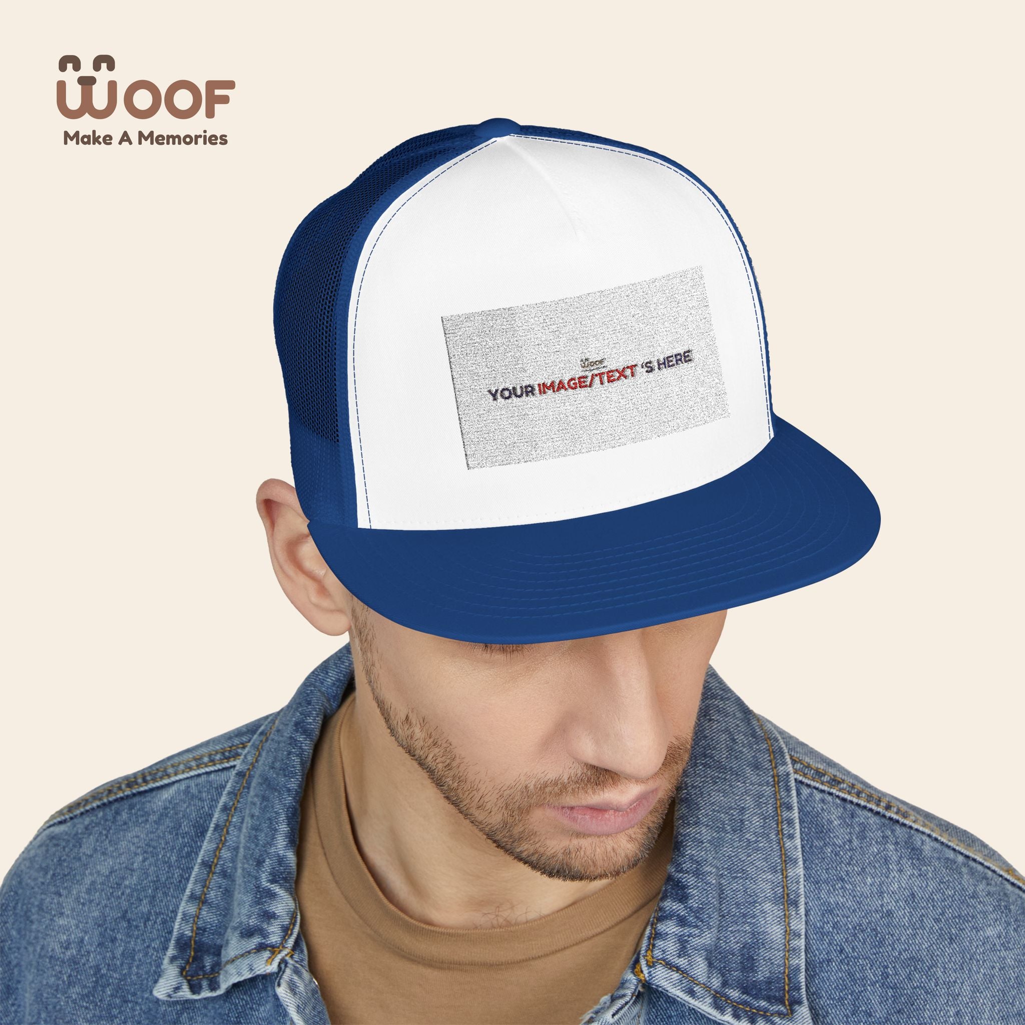 Stylish 5 Panel Trucker Cap – Custom Embroidered Hat, Perfect for Outdoor Adventures, Casual Wear, Summer Festivals, Gift Idea