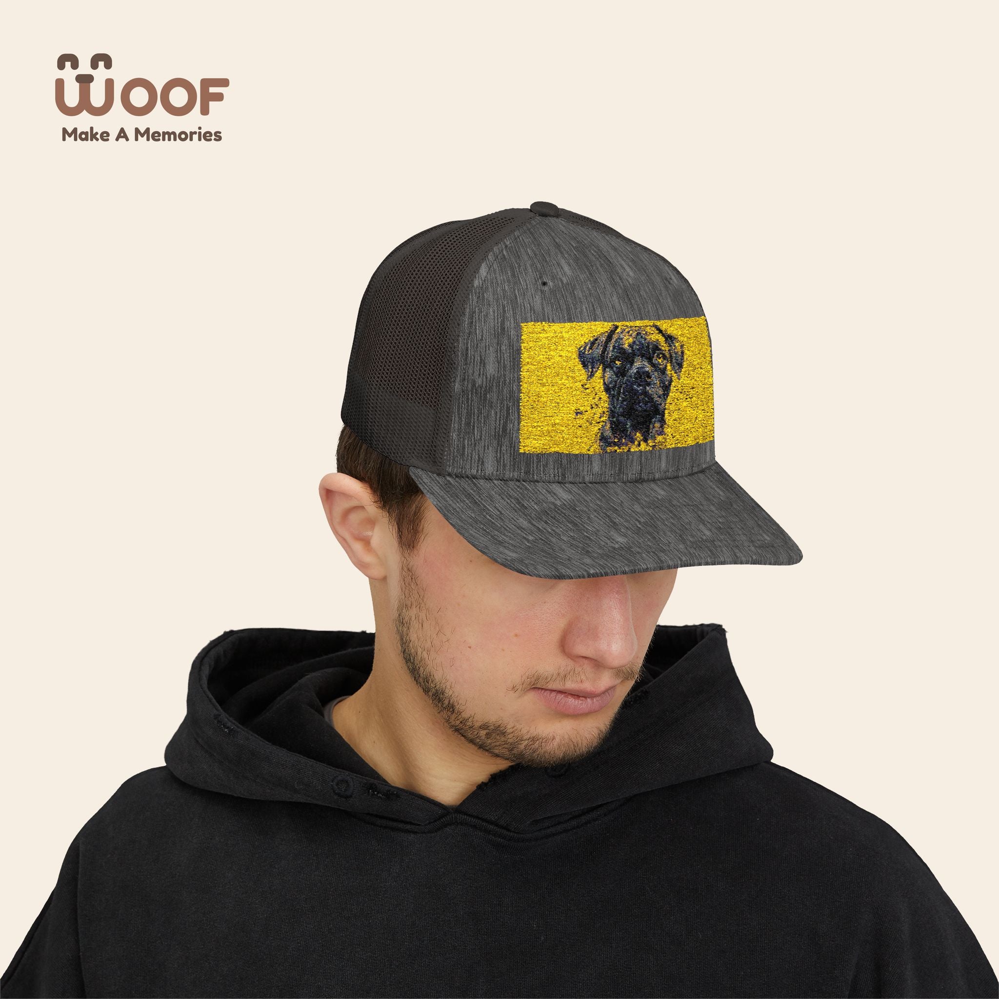 Personalized Dog Lover Snapback Cap, Adjustable Trucker Hat, Gift for Dog Owners, Pet Memory Cap, Fun Customizable Hat