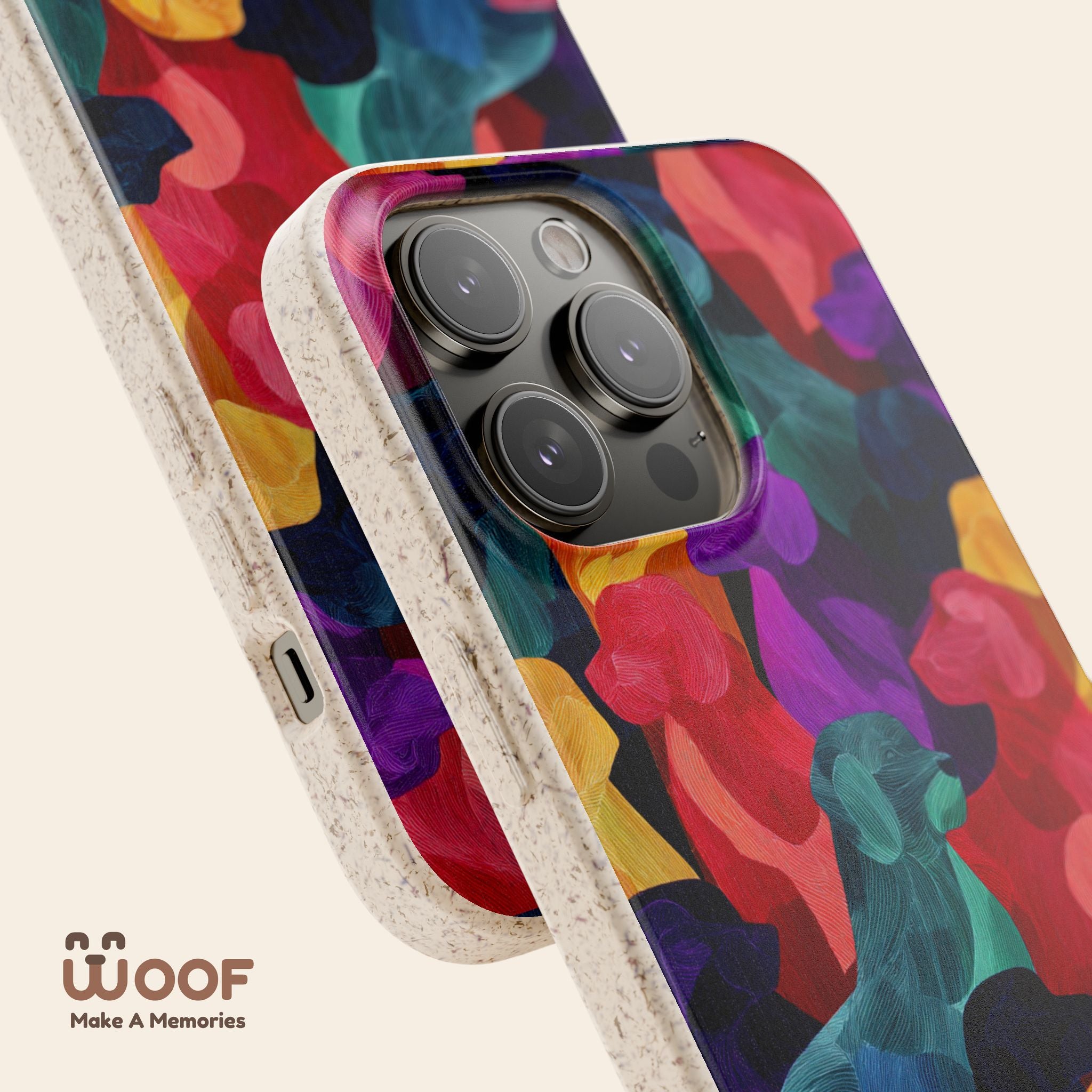 Colorful Dog-Themed Biodegradable Phone Cases, Eco-friendly Gifts for Pet Lovers, Sustainable Accessories for Everyday Use, Dog Lover [...]