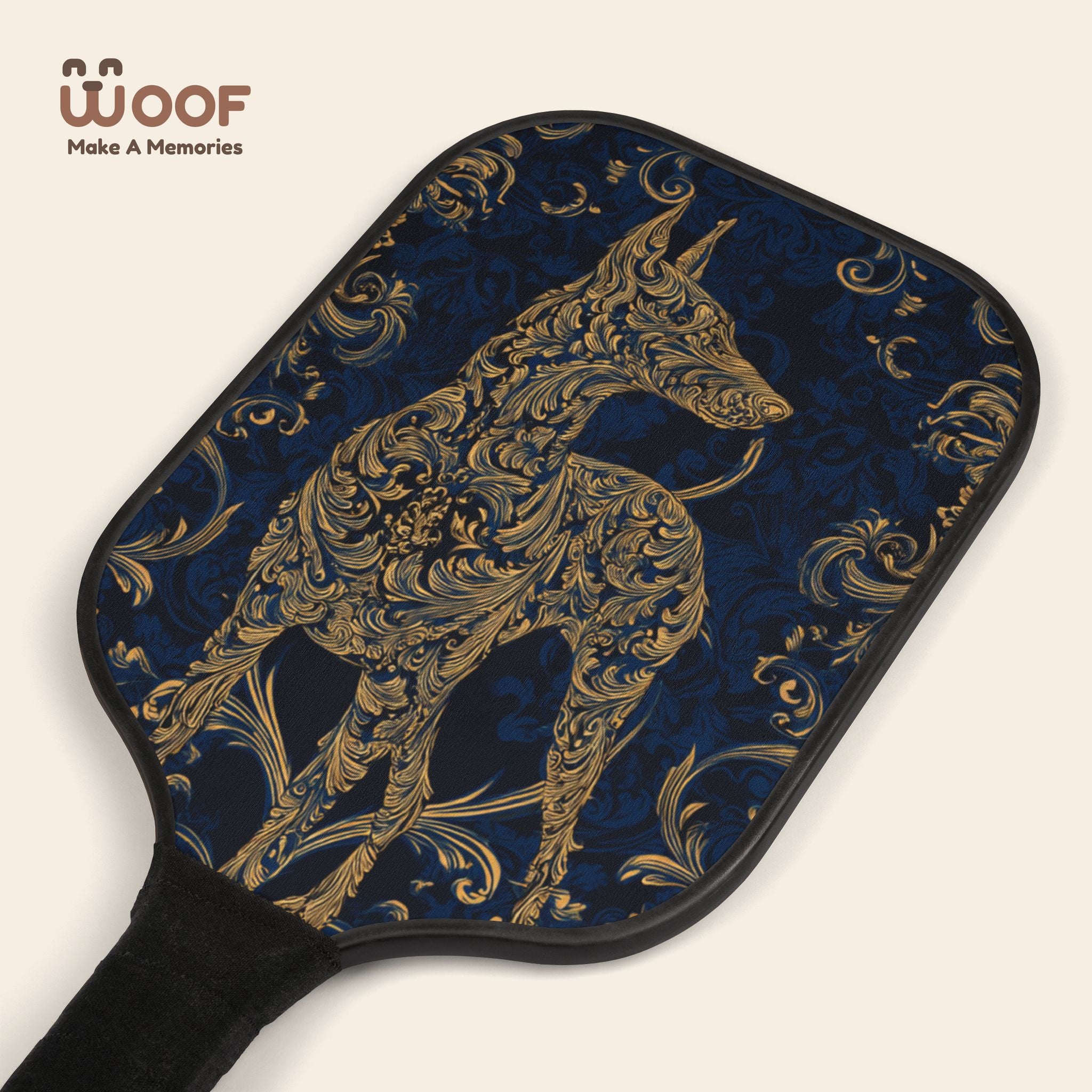 Decorative Pickleball Paddle Set - Unique Dog Design for Fun Play