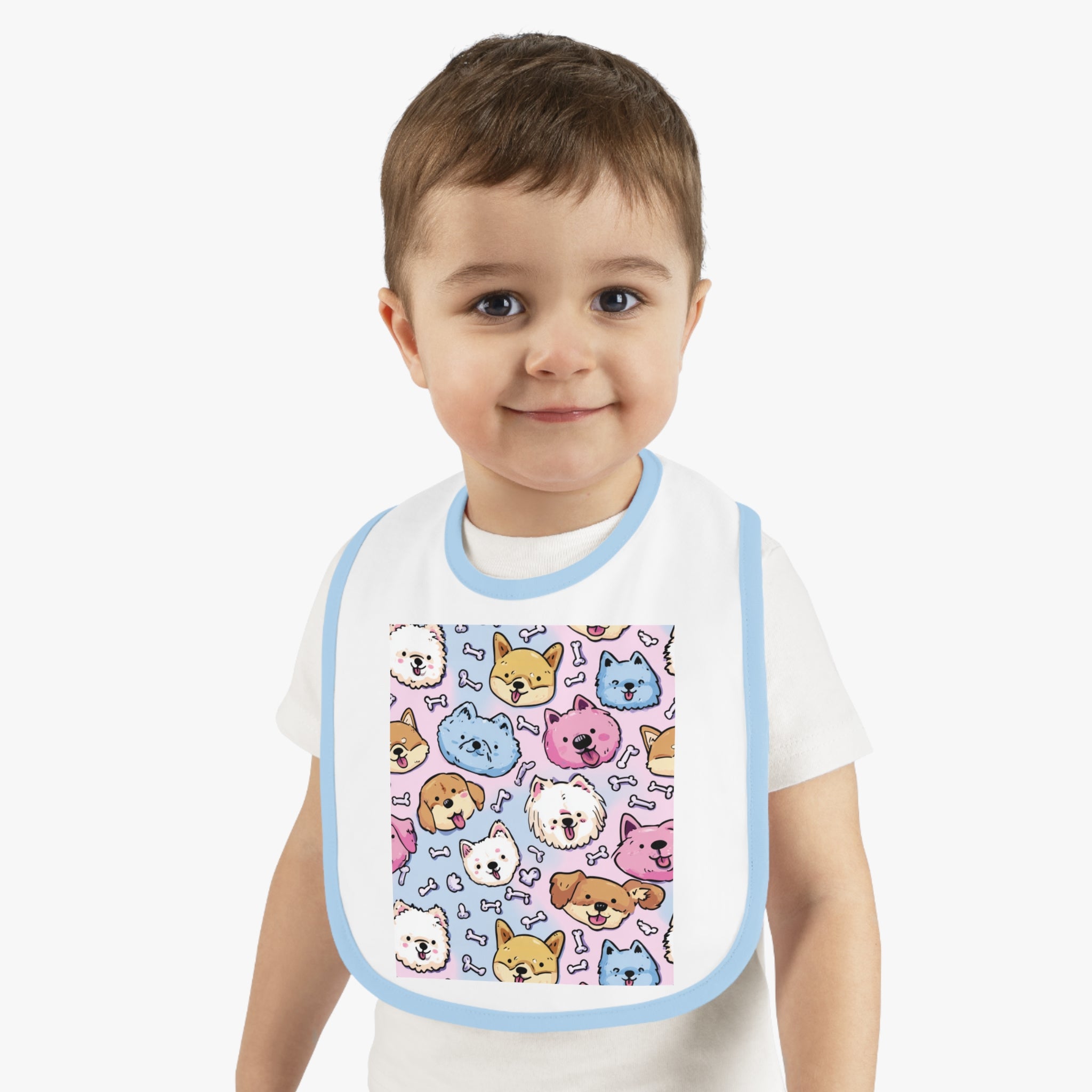Cute Pet Pattern Baby Bib, Dog and Cat Design, Ideal Baby Shower Gift, Toddler Feeding Accessories, Fun Party Bibs