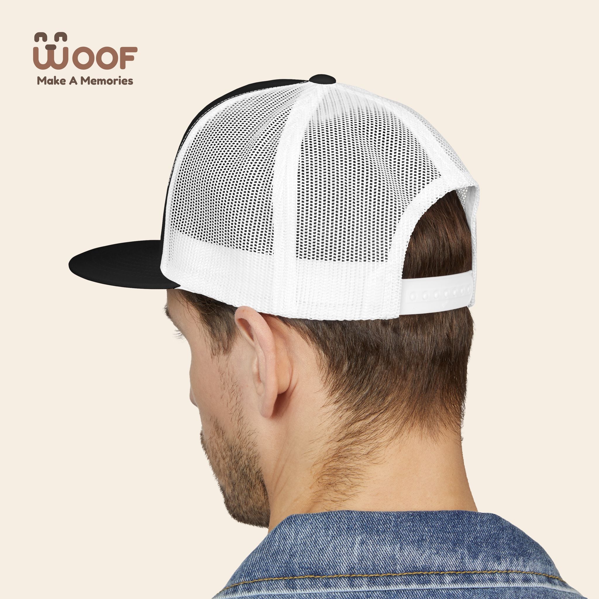Stylish 5 Panel Trucker Cap – Custom Embroidered Hat, Perfect for Outdoor Adventures, Casual Wear, Summer Festivals, Gift Idea