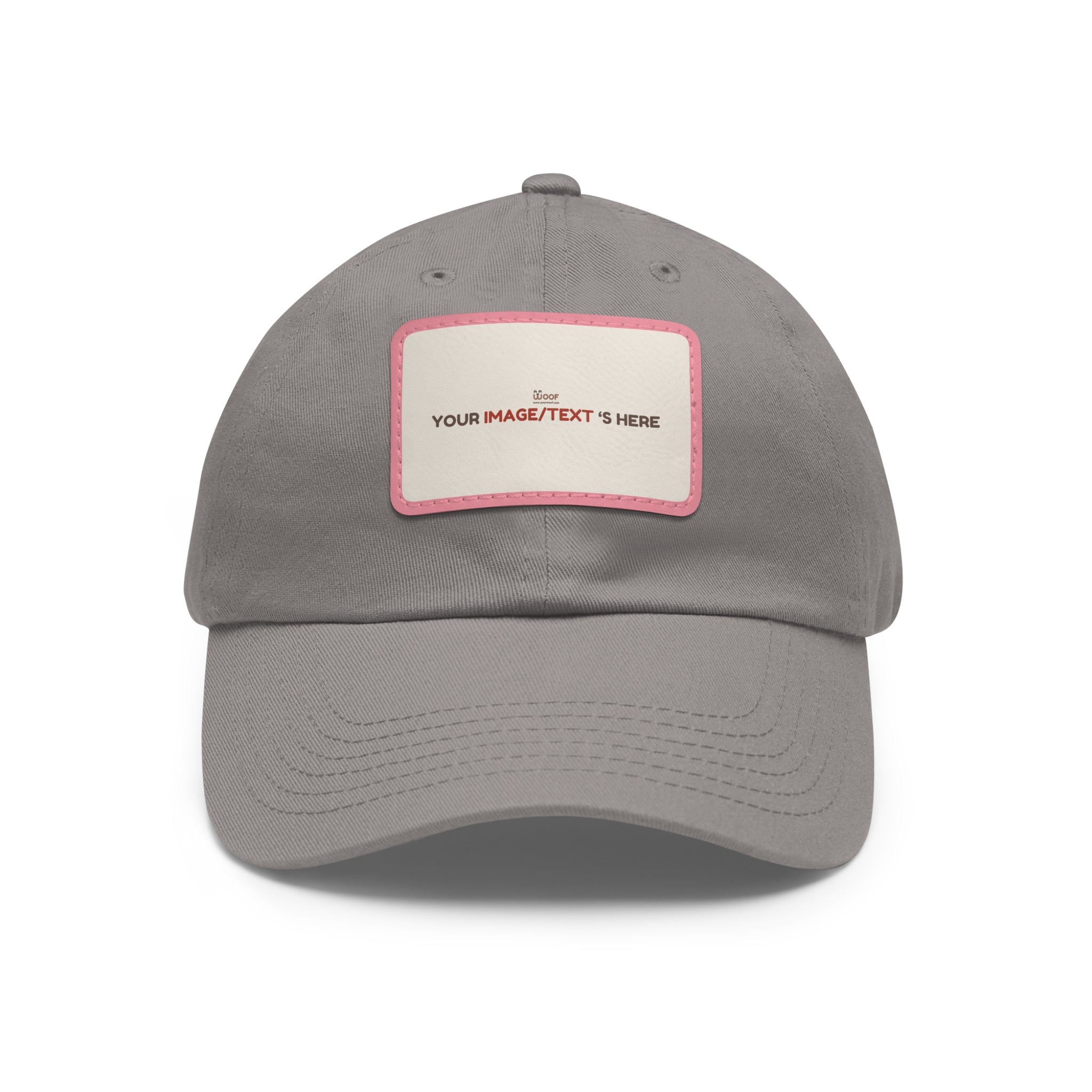 Custom Leather Patch Dad Hat, Personalized Cap, Gift for Dad, Casual Style, Outdoor Accessory, Unique Father's Day Gift