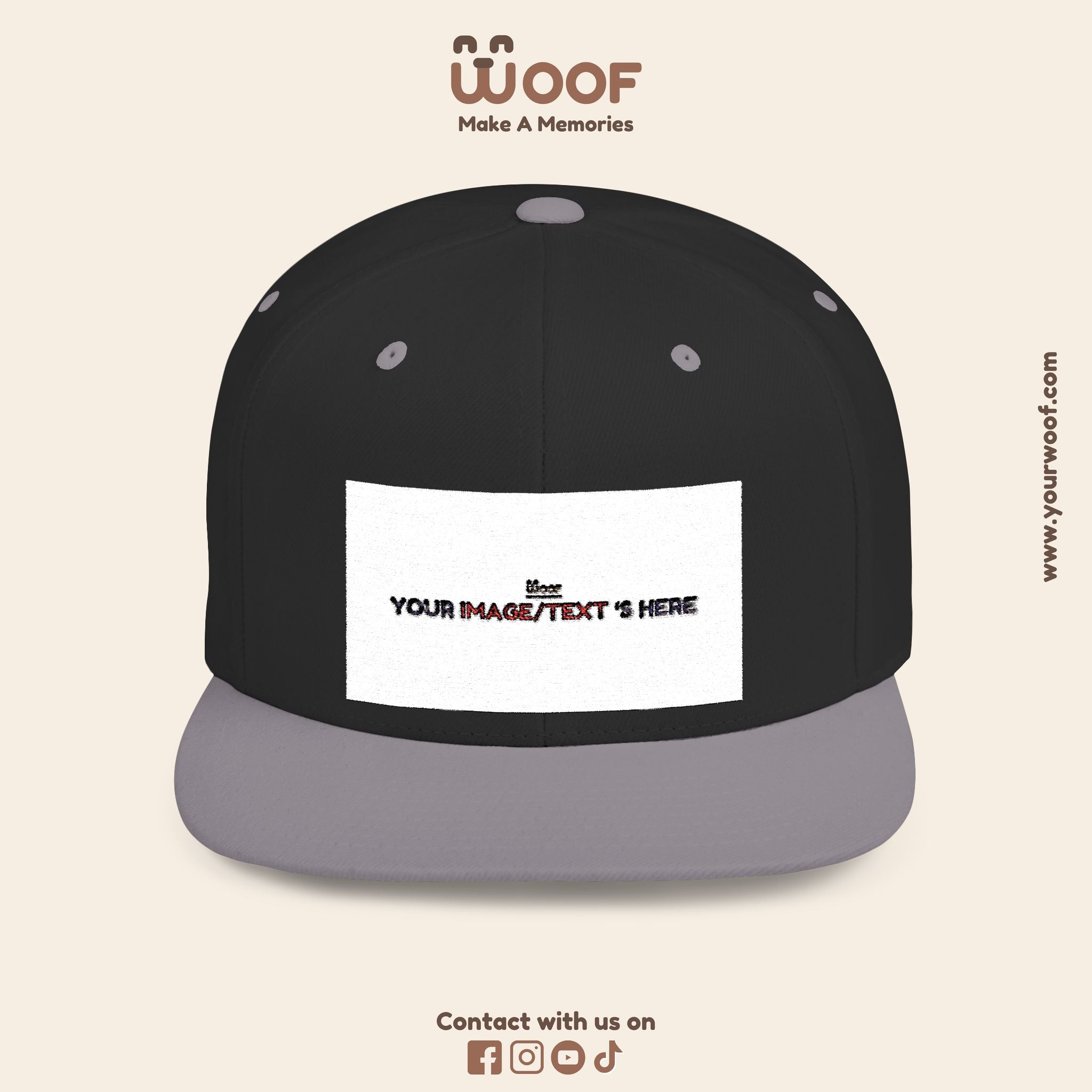 Stylish Flat Bill Snapback Hat, Custom Cap, Trendy Streetwear, Gift for Him/Her, Perfect for Events & Fashion Lovers