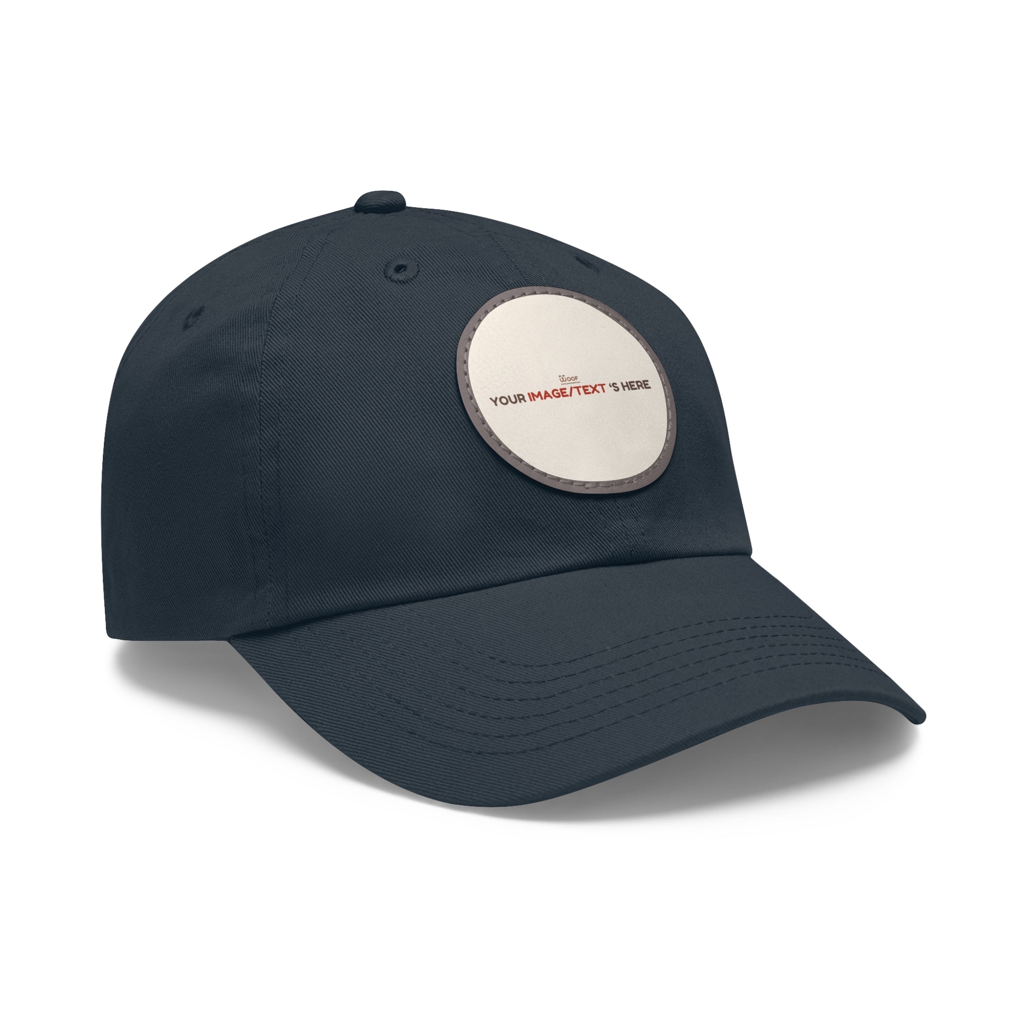 Stylish Dad Hat with Custom Leather Patch, Gifts for Dad, Casual Cap, Vintage Style Hat, Father's Day Accessories, Personalized Headwear