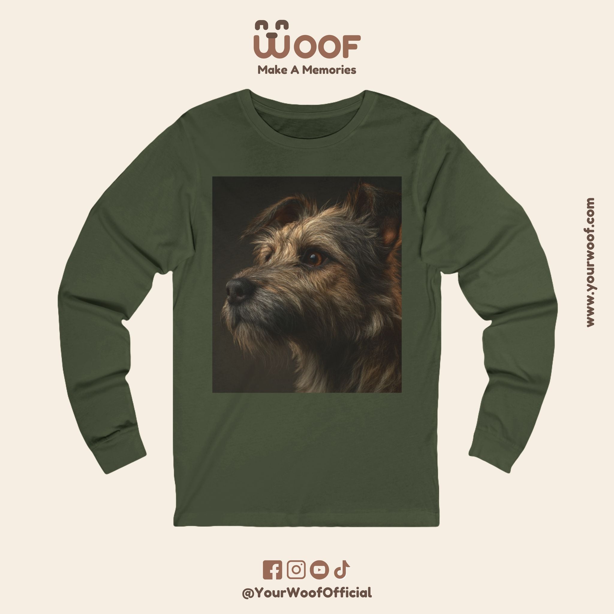 Dog Lover Long Sleeve Tee, Pet Apparel, Gift for Dog Owners, Animal Art Shirt, Casual Wear, Unique Dog Design