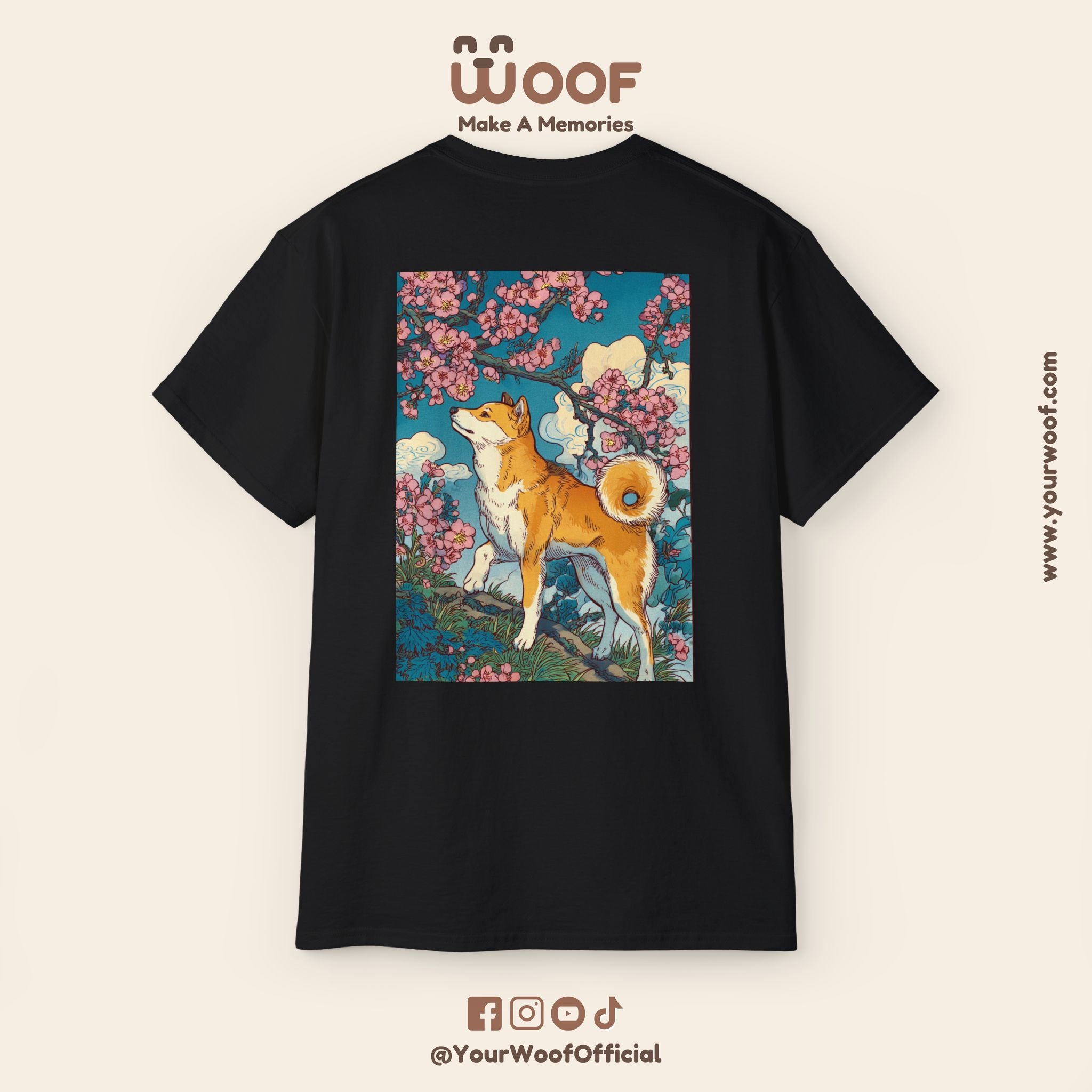 Floral Dog Art Tee, Unisex Tee, Pet Lover Shirt, Eco-Friendly Fashion, Gift for Dog Owners, Dog Mom Gift