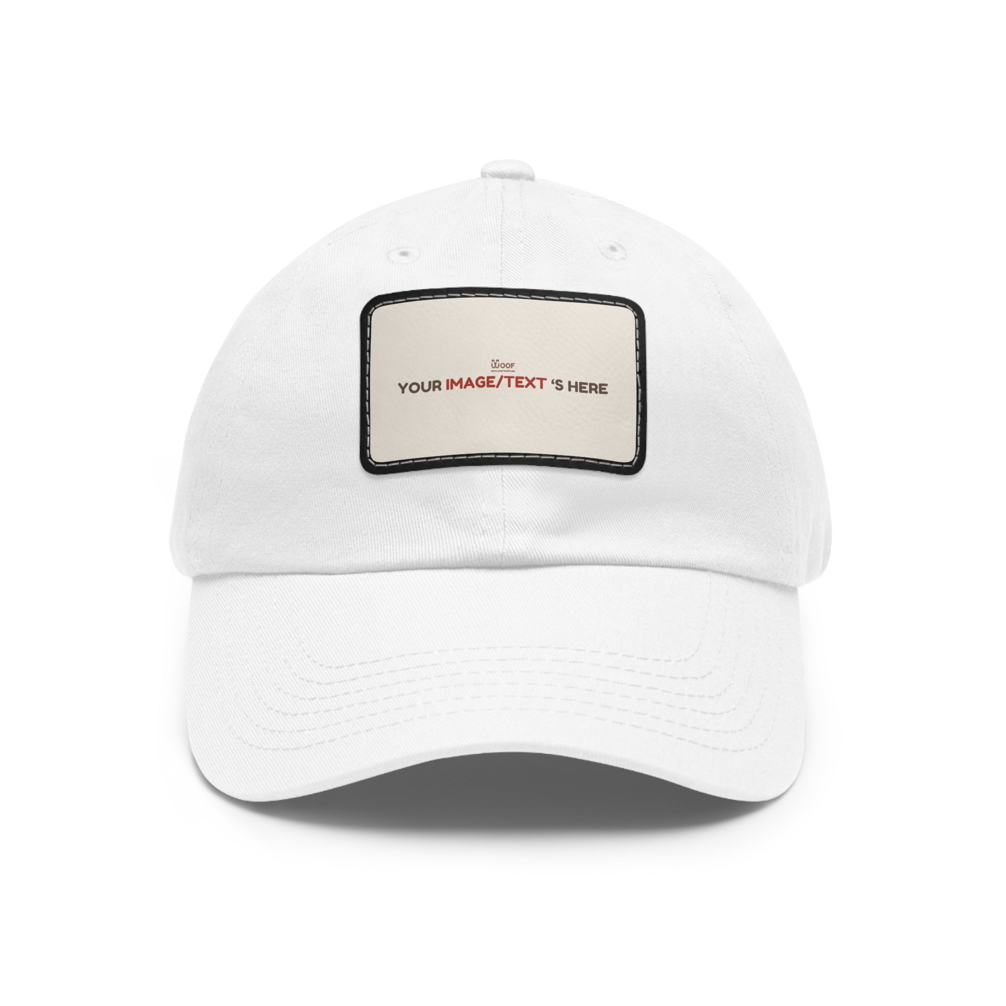 Custom Leather Patch Dad Hat, Personalized Cap, Gift for Dad, Casual Style, Outdoor Accessory, Unique Father's Day Gift