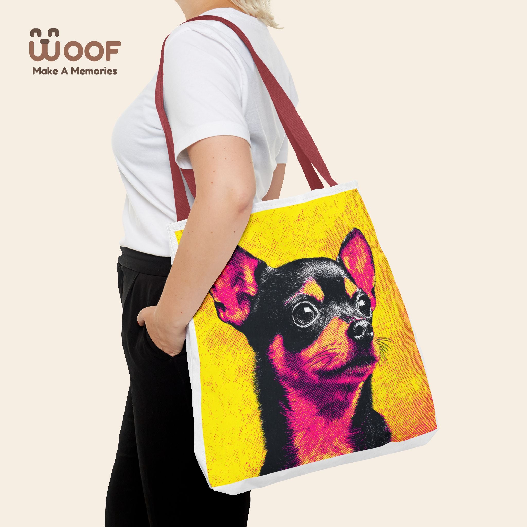 Vibrant Chihuahua Tote Bag - Colorful Pet Lover's Accessory