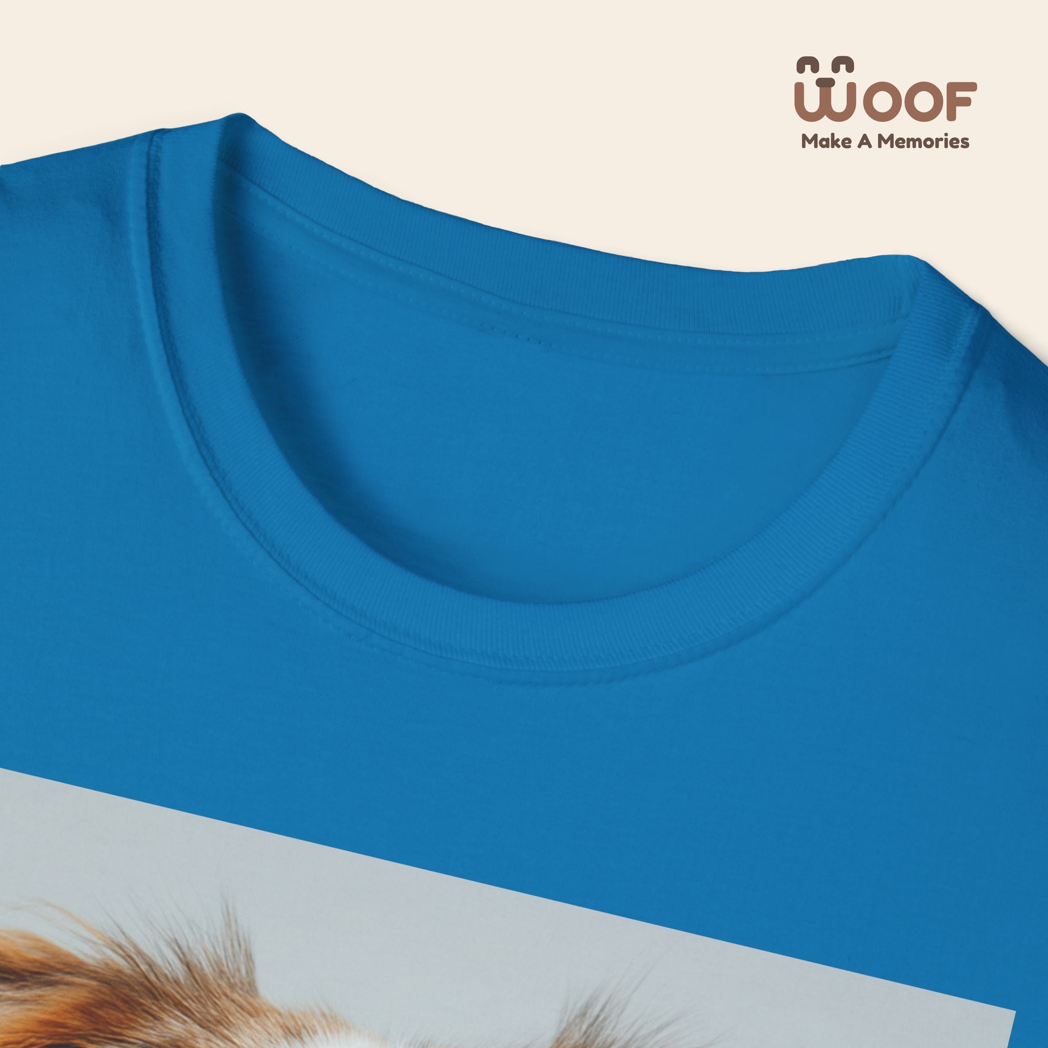 Joyful Dog Portrait Unisex Softstyle T-Shirt - Perfect for Pet Lovers!