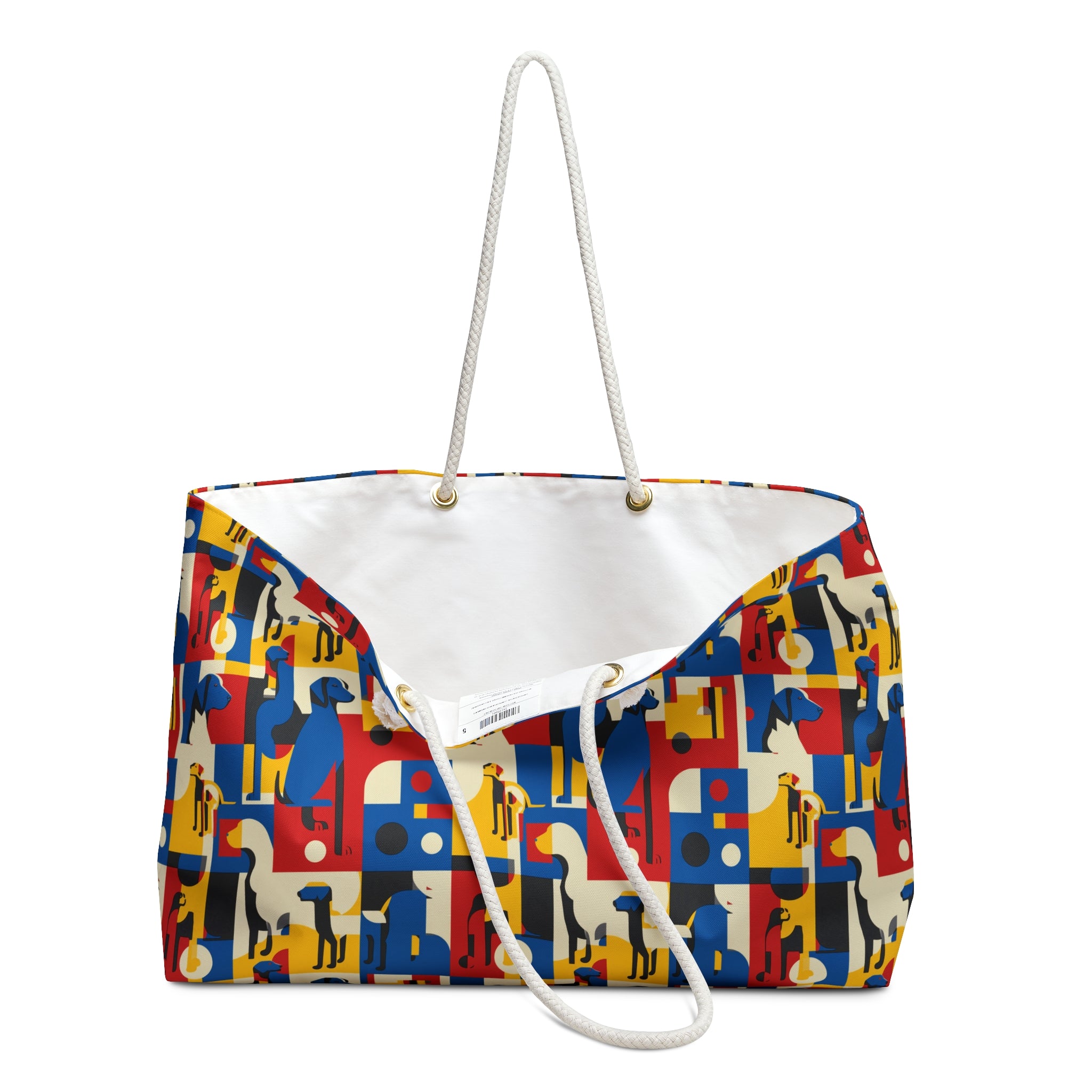 Colorful Animal Print Weekender Bag, Perfect for Travel, Beach, Gym, Gifts, Pet Lovers