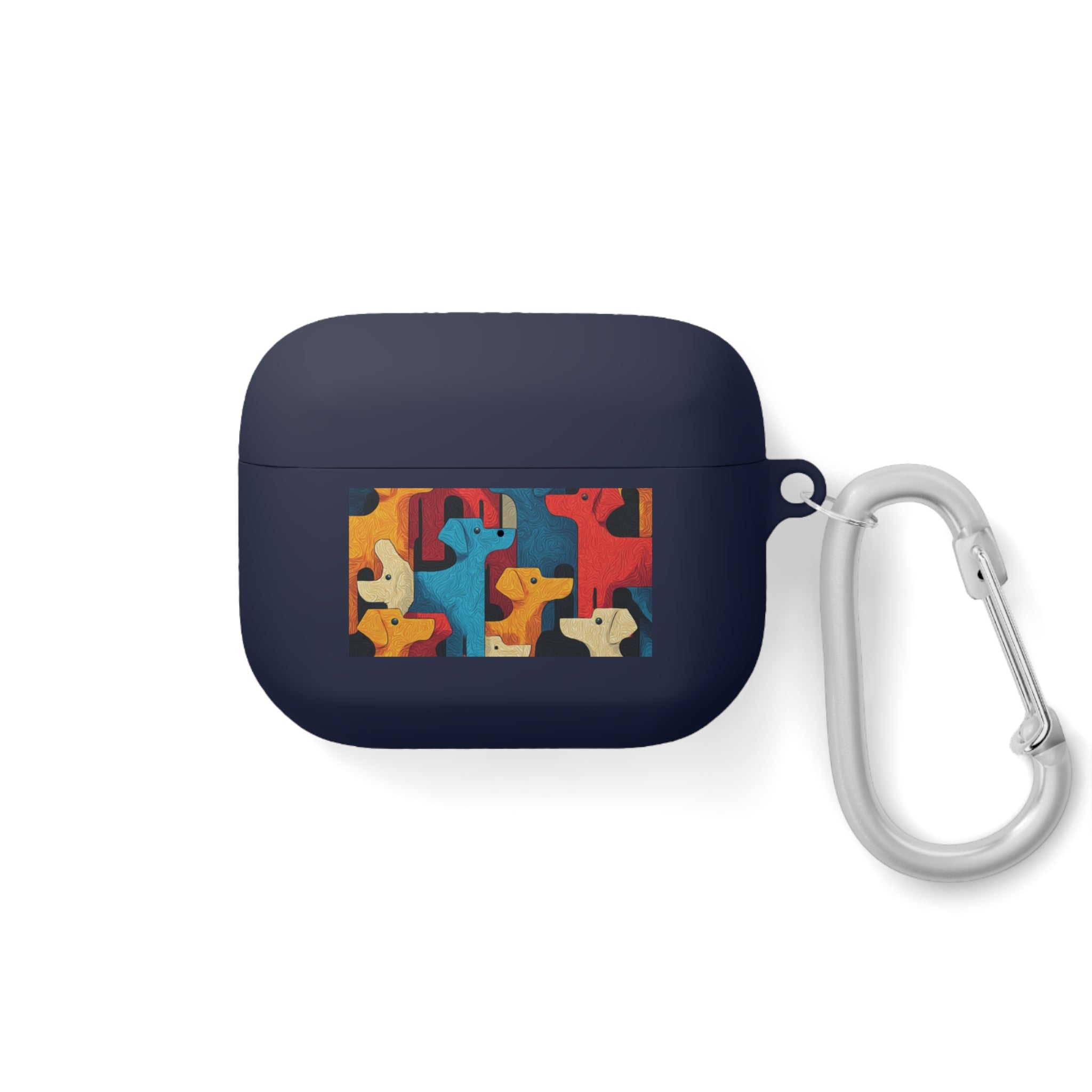 Colorful Dog Pattern AirPods Case Cover - Fun & Functional
