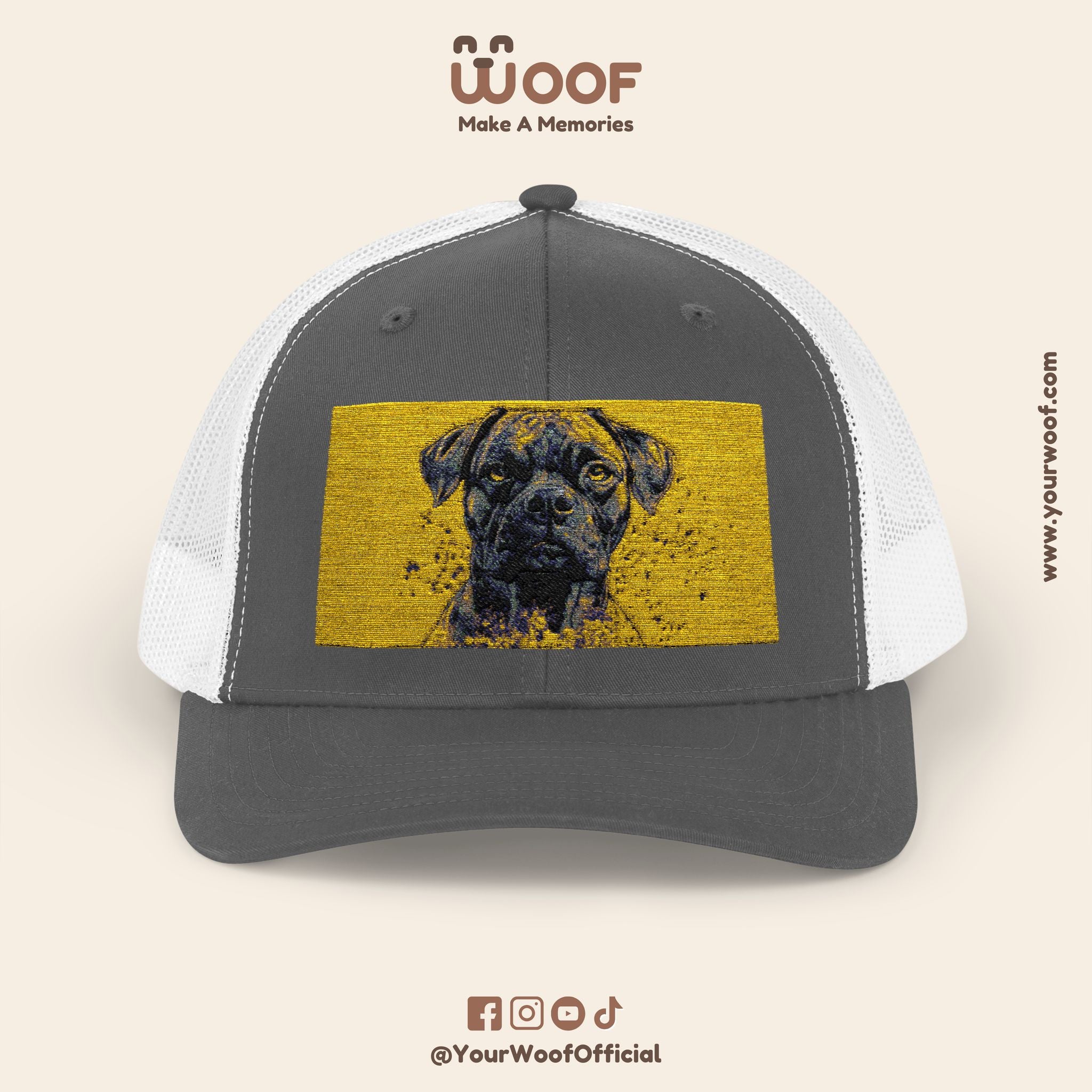 Personalized Dog Lover Snapback Cap, Adjustable Trucker Hat, Gift for Dog Owners, Pet Memory Cap, Fun Customizable Hat