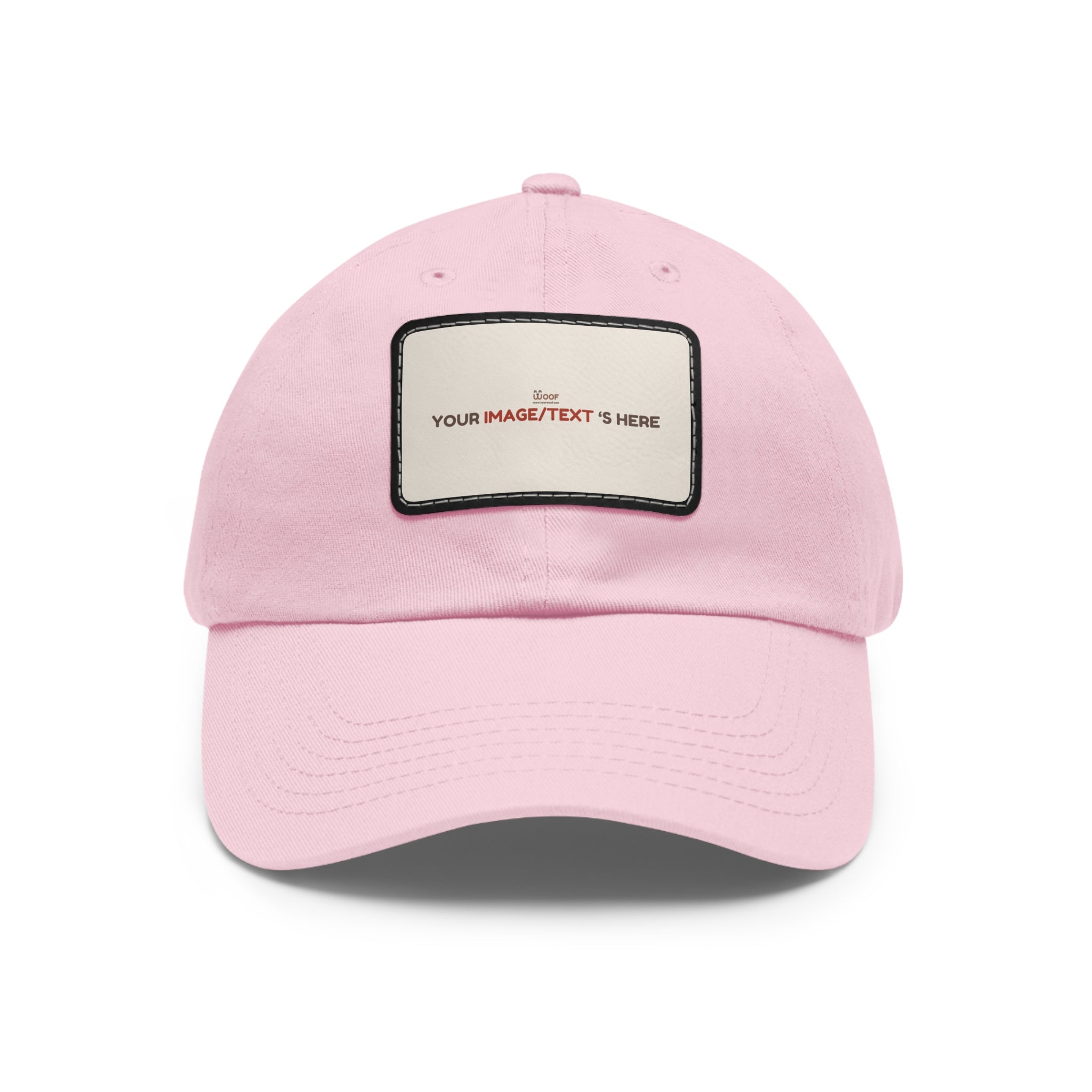 Custom Leather Patch Dad Hat, Personalized Cap, Gift for Dad, Casual Style, Outdoor Accessory, Unique Father's Day Gift