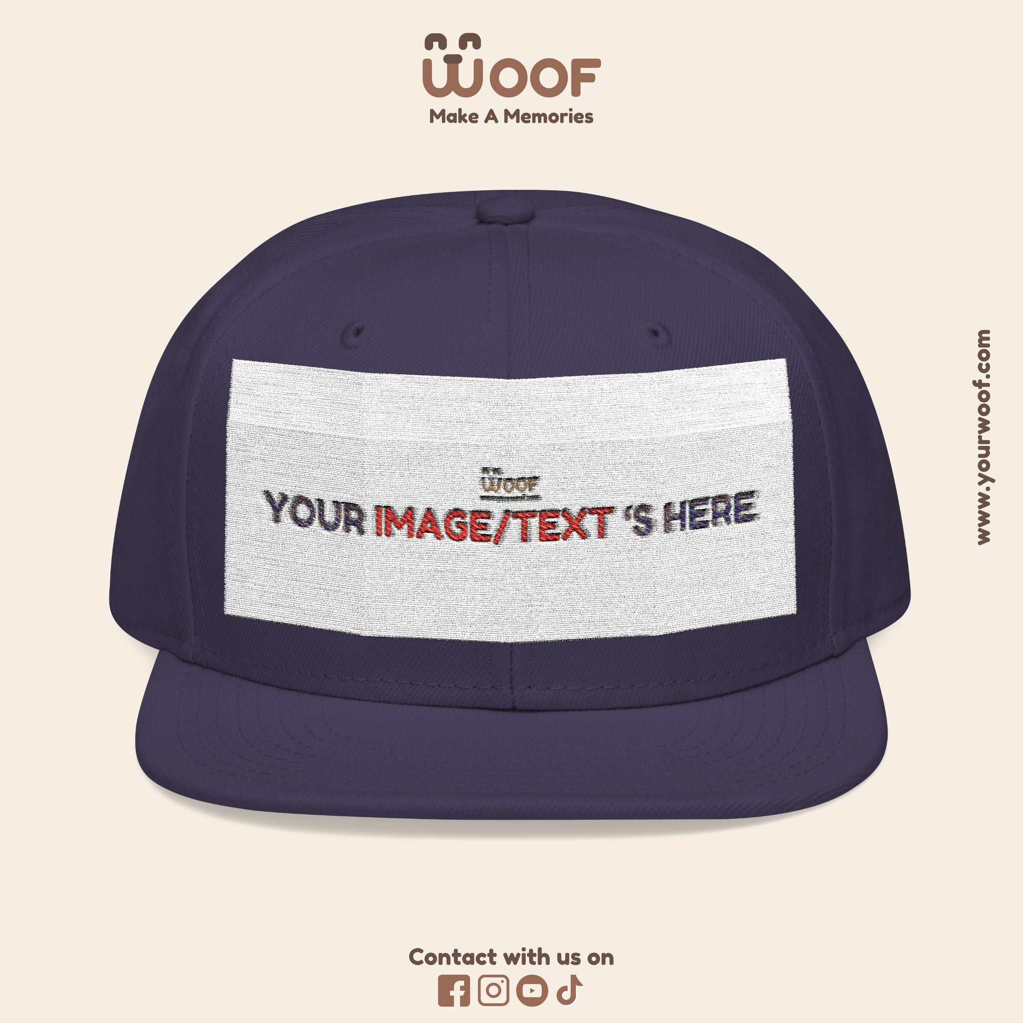 Custom Embroidered Snapback Hat, Personalized Cap, Unique Gifts, Dad Hat, Fashion Accessory, Customized Headwear