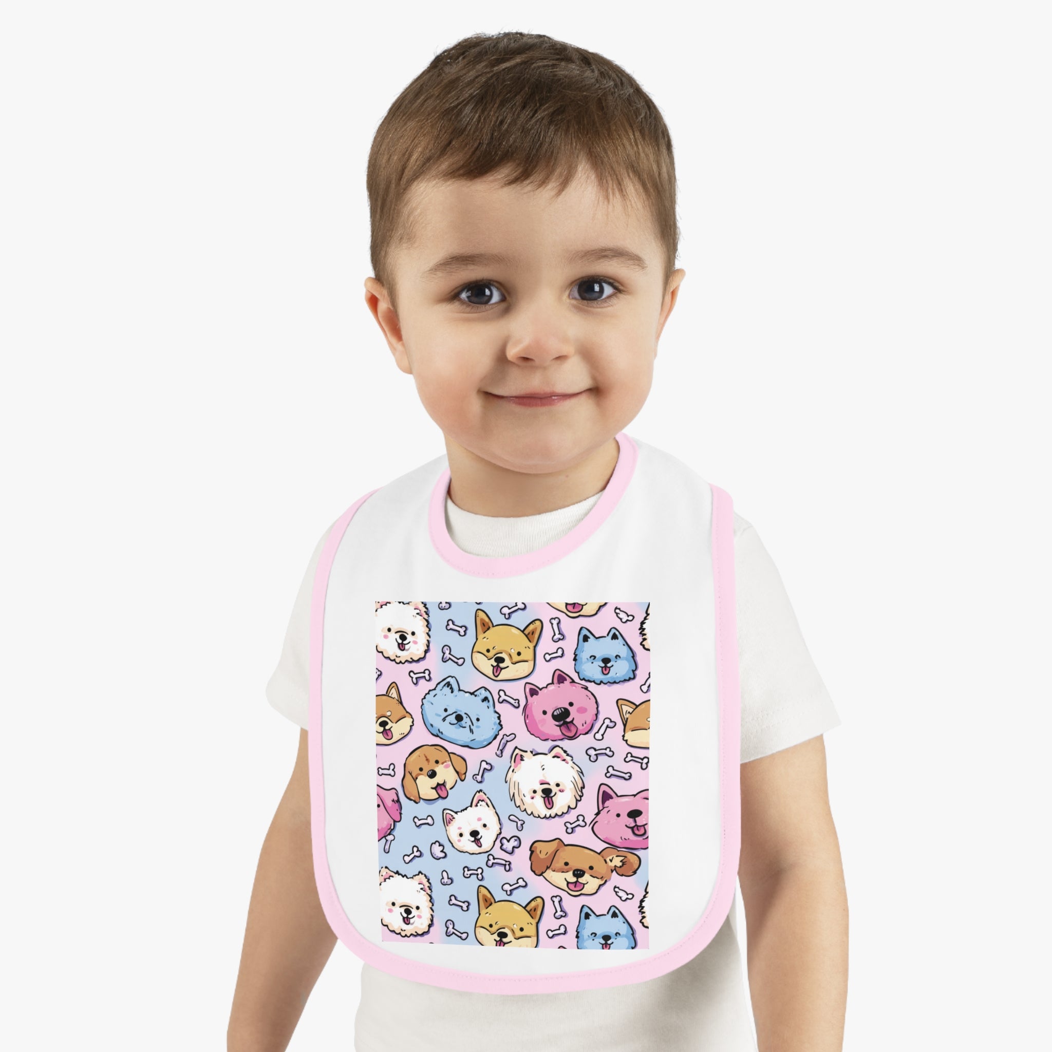 Cute Pet Pattern Baby Bib, Dog and Cat Design, Ideal Baby Shower Gift, Toddler Feeding Accessories, Fun Party Bibs