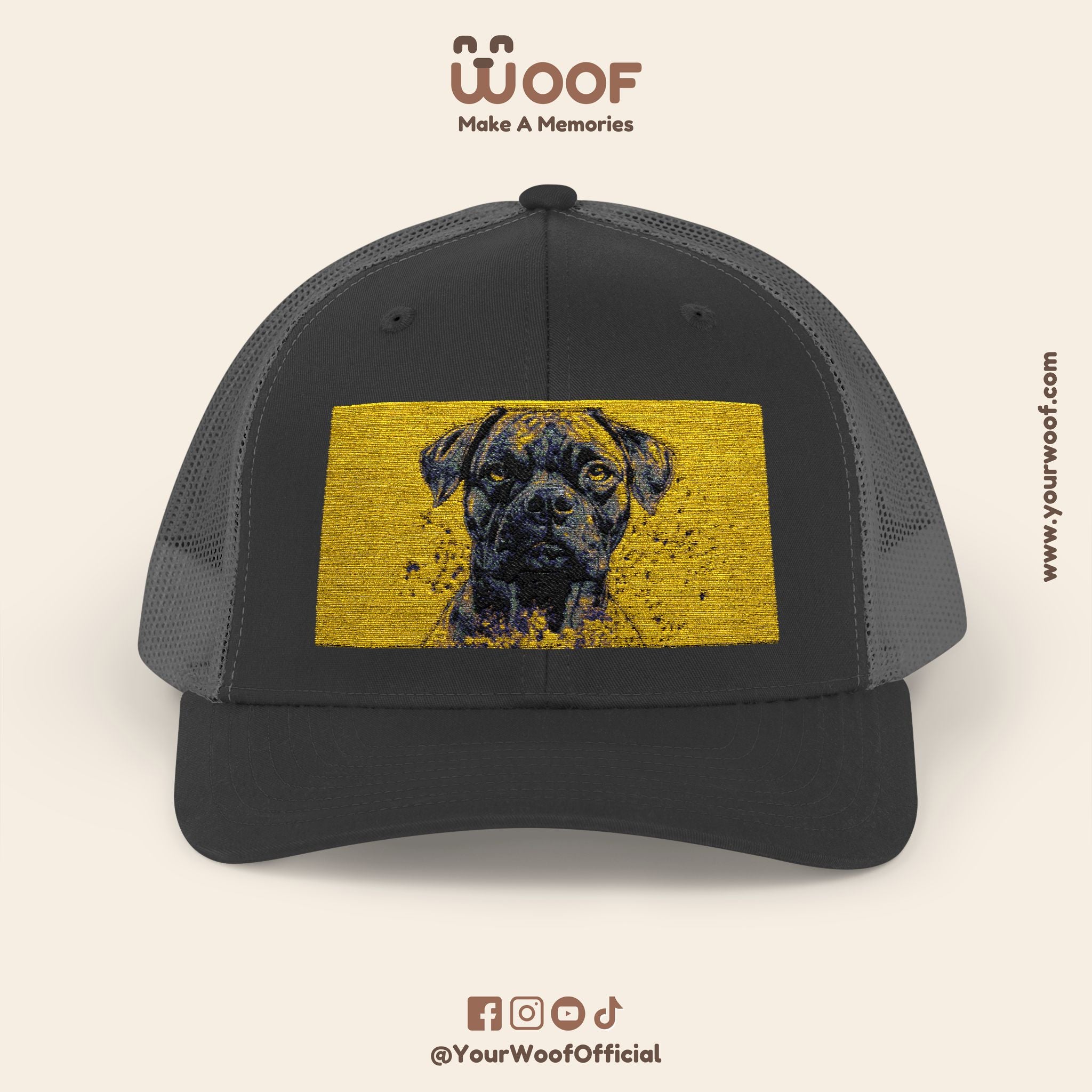 Personalized Dog Lover Snapback Cap, Adjustable Trucker Hat, Gift for Dog Owners, Pet Memory Cap, Fun Customizable Hat