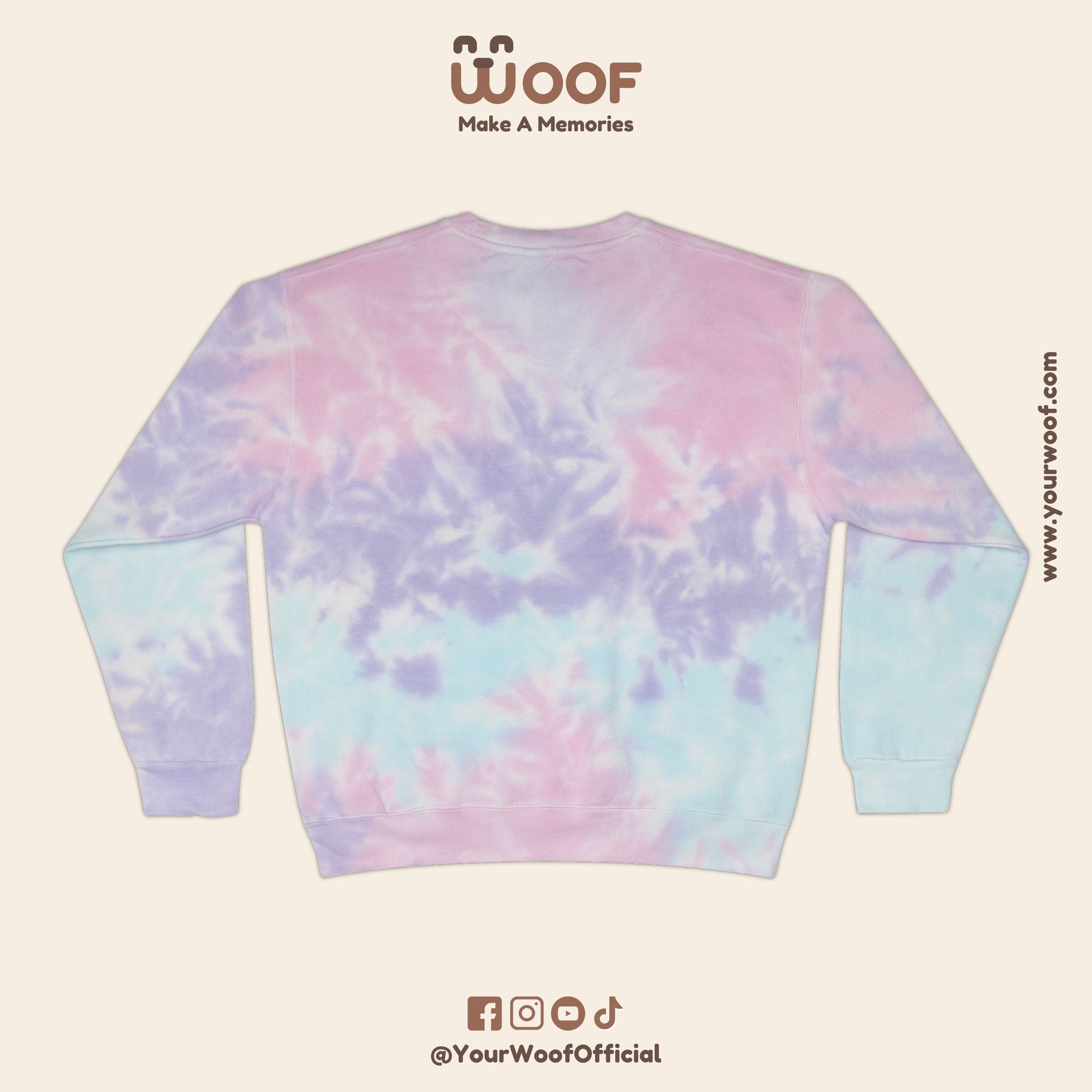 Trendy Tie-Dye Graphic Sweatshirt, Chill Unisex Pullover, Perfect Gift for Dog Lovers, Cozy Hoodie for Casual Days, Unique Dog Art Apparel