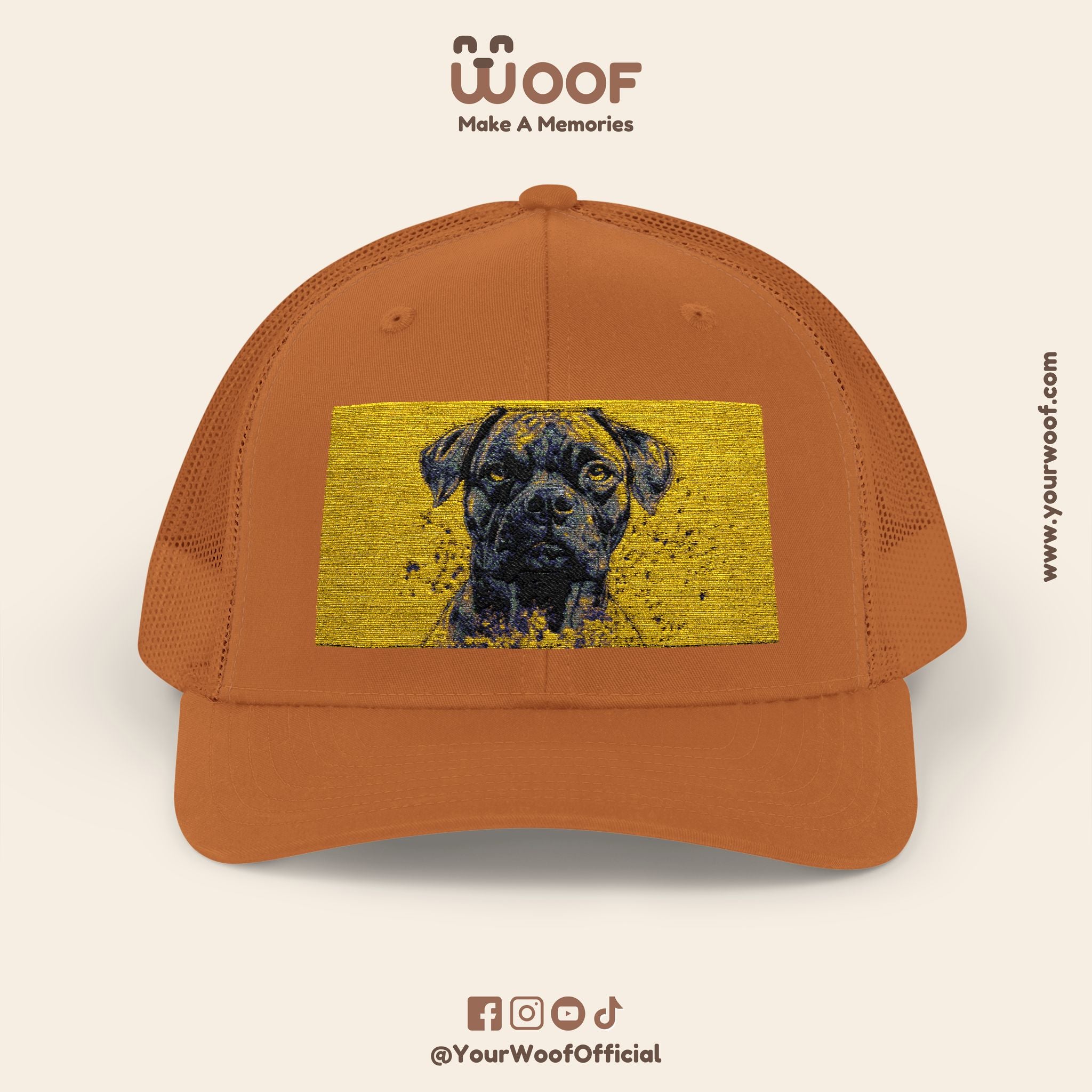 Personalized Dog Lover Snapback Cap, Adjustable Trucker Hat, Gift for Dog Owners, Pet Memory Cap, Fun Customizable Hat