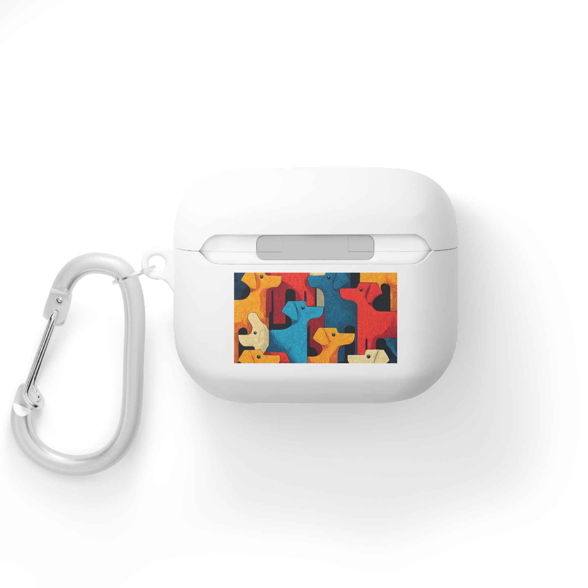 Colorful Dog Pattern AirPods Case Cover - Fun & Functional