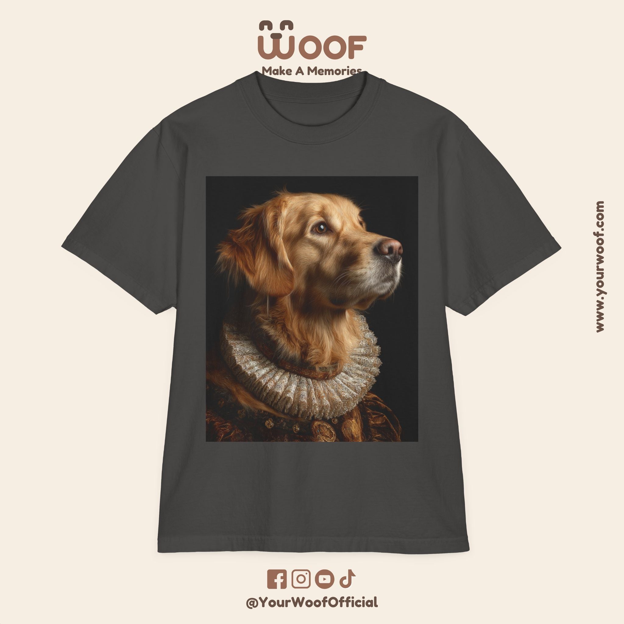 Golden Retriever Art T-Shirt - Pet Lover Gift, Dog Mom Tee, Animal Lover Apparel, Unique Dog Shirt, Unisex Casual Top