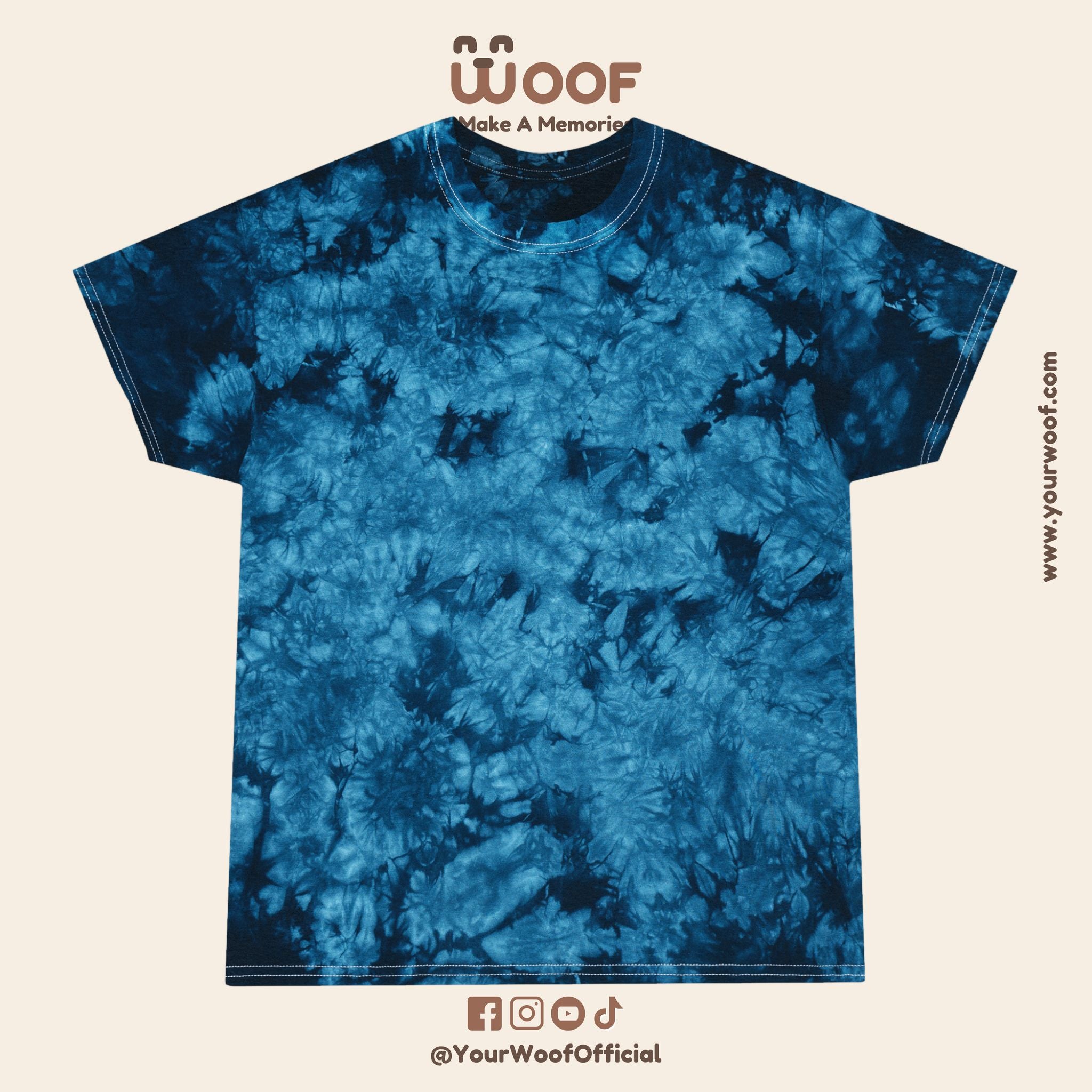 Cool Tie-Dye Tee with Doge Boss Design, Perfect Gift for Dog Lovers, Trendy T-Shirt, Unique Style for Casual Outings, Fun Pet-Themed Apparel