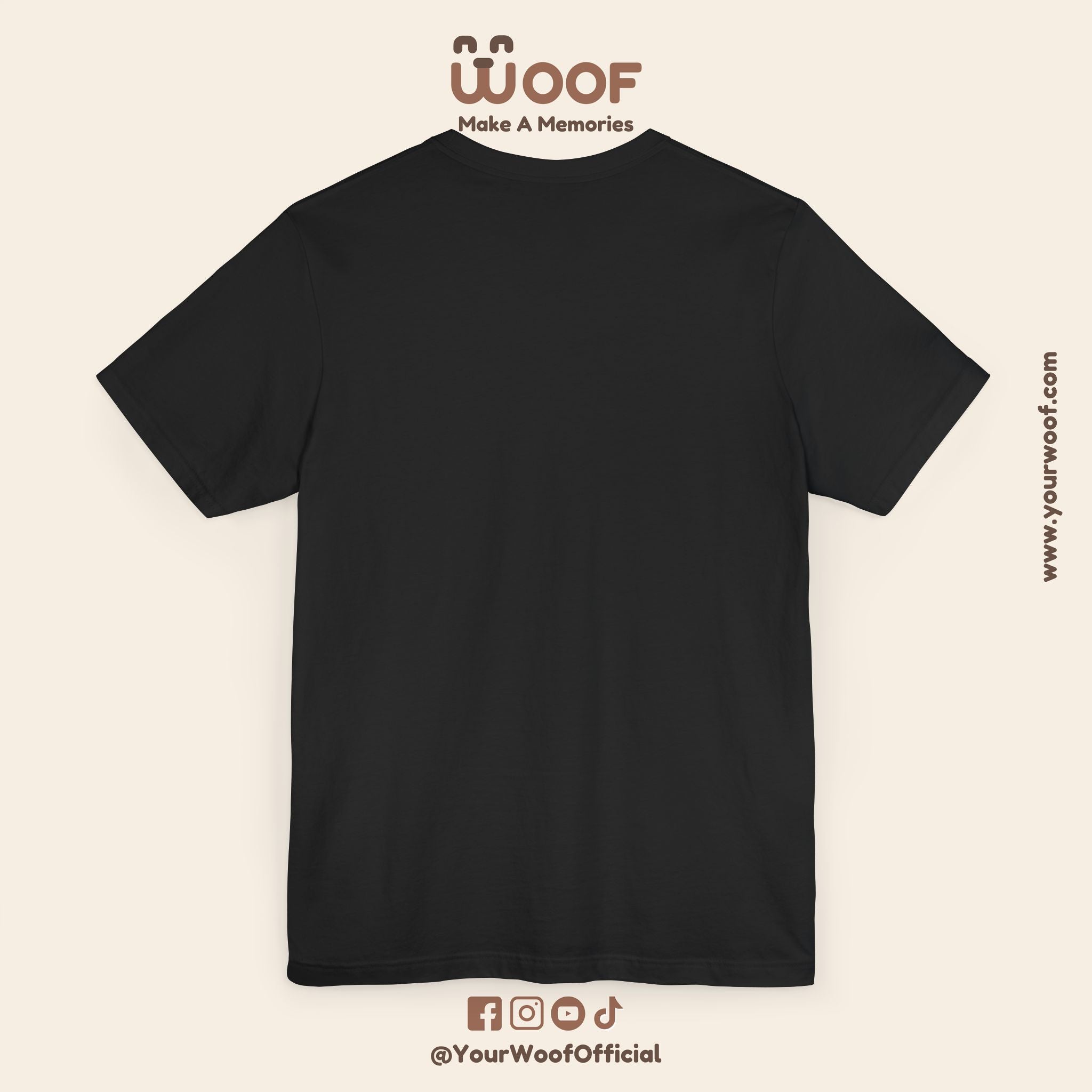WOOF Retro Dog T-Shirt, Funny Dog Lover Gift, Pet Owner Apparel, Unique Graphic Tee, Dog Themed Fashion