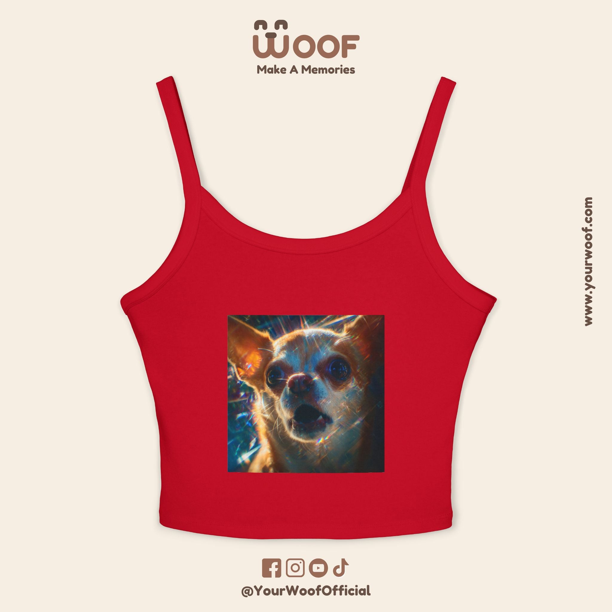 Cute Pet Lover's Spaghetti Strap Tank Top, Dog Mom Gift, Summer Top, Casual Wear, Animal Lover Apparel