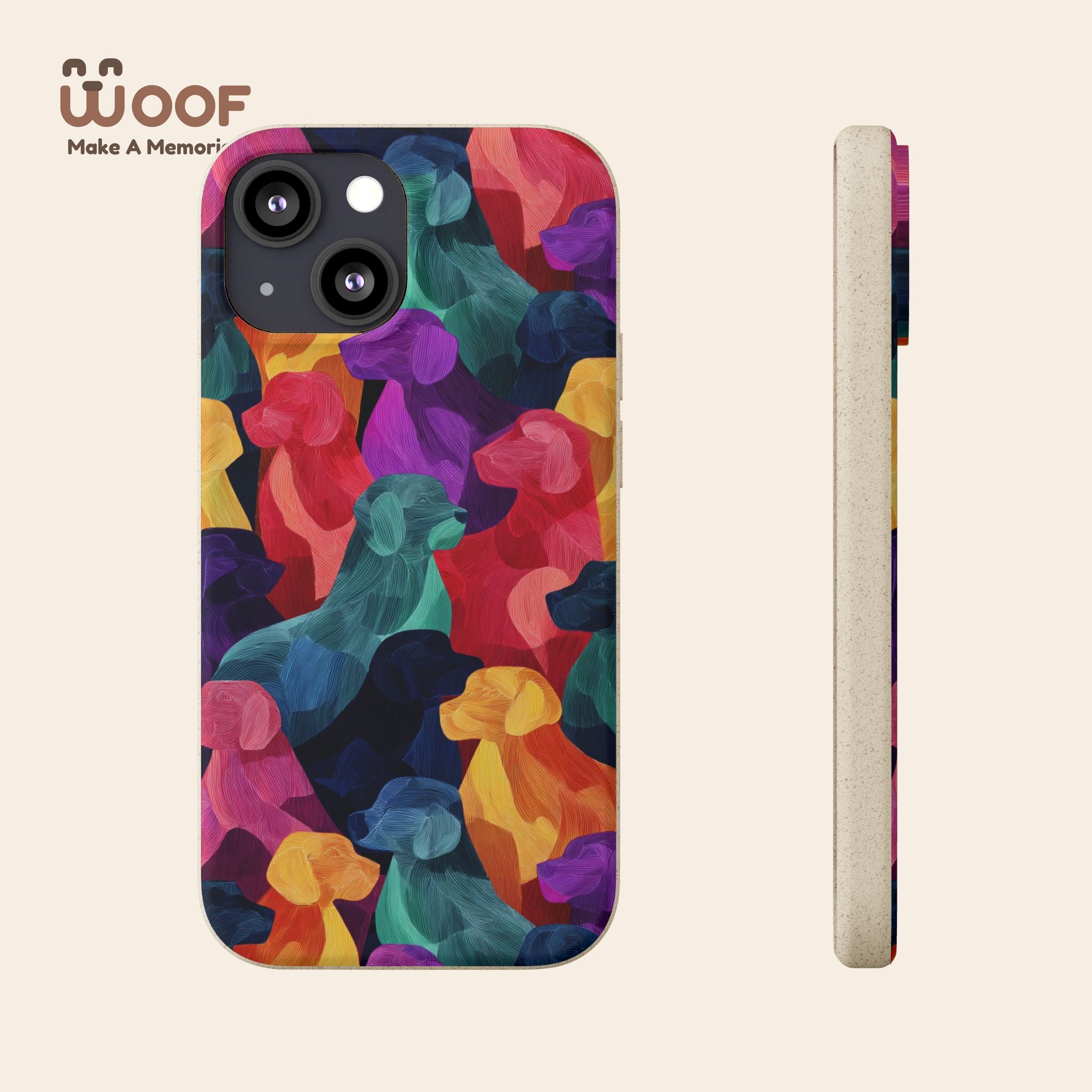 Colorful Dog-Themed Biodegradable Phone Cases, Eco-friendly Gifts for Pet Lovers, Sustainable Accessories for Everyday Use, Dog Lover [...]