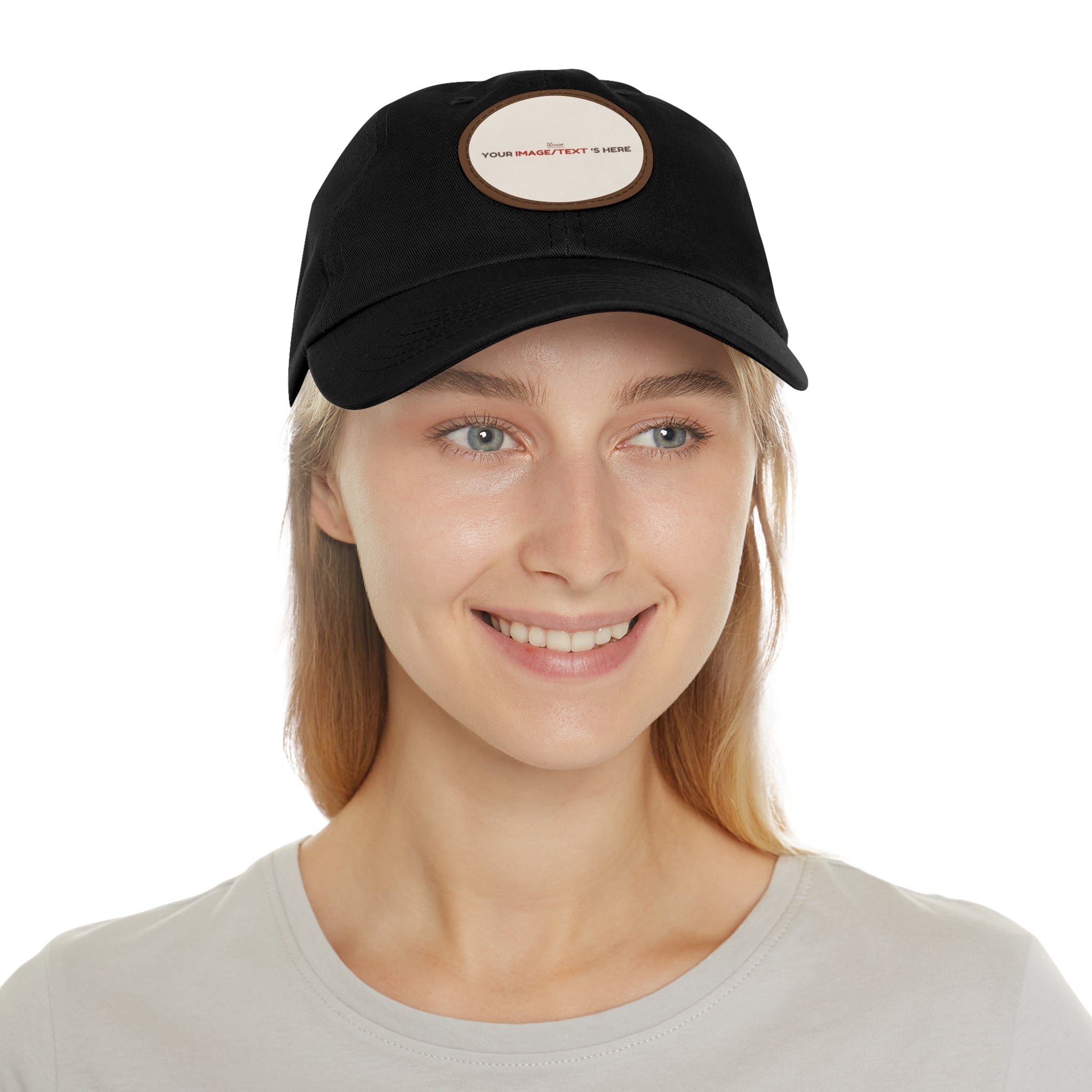 Stylish Dad Hat with Custom Leather Patch, Gifts for Dad, Casual Cap, Vintage Style Hat, Father's Day Accessories, Personalized Headwear