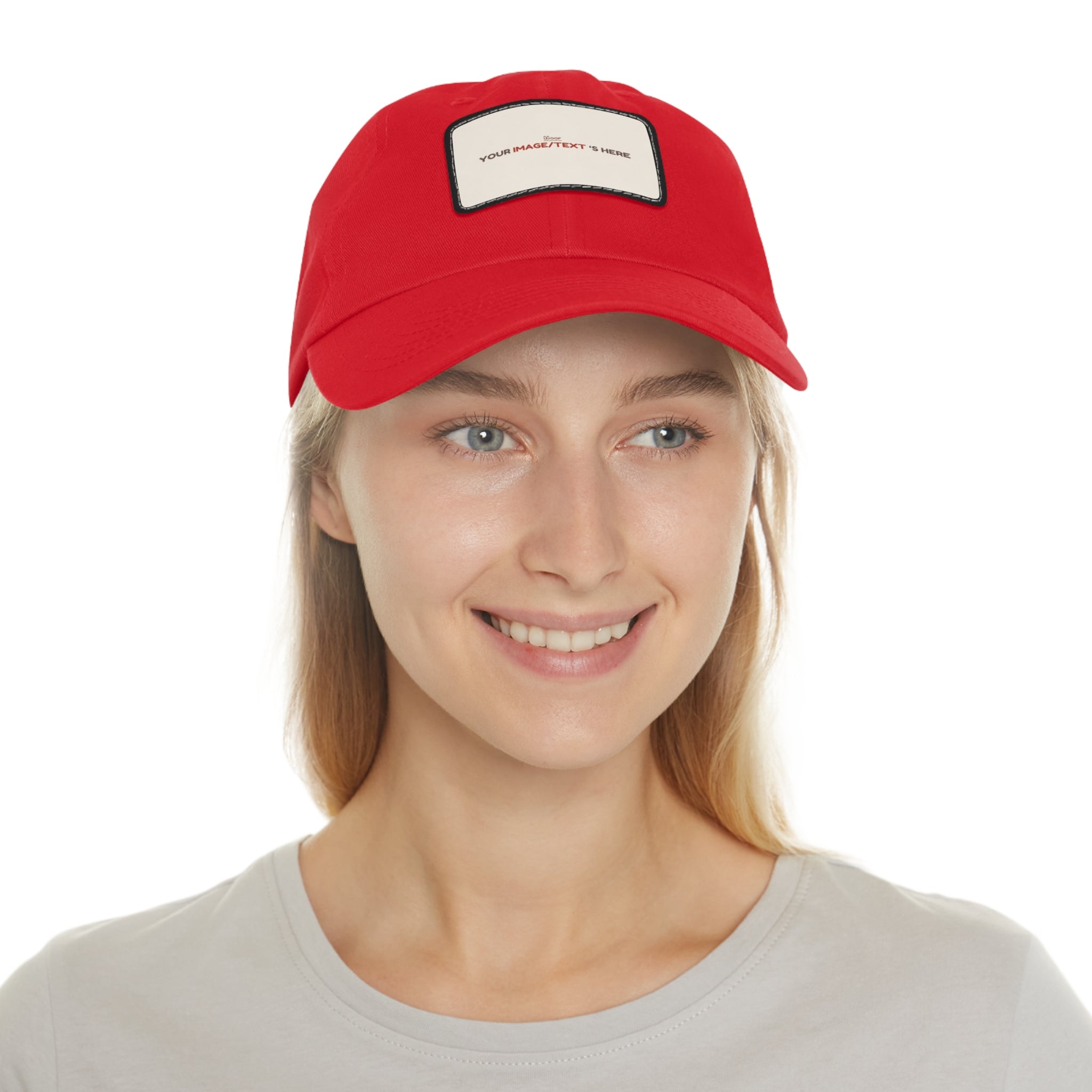 Custom Leather Patch Dad Hat, Personalized Cap, Gift for Dad, Casual Style, Outdoor Accessory, Unique Father's Day Gift